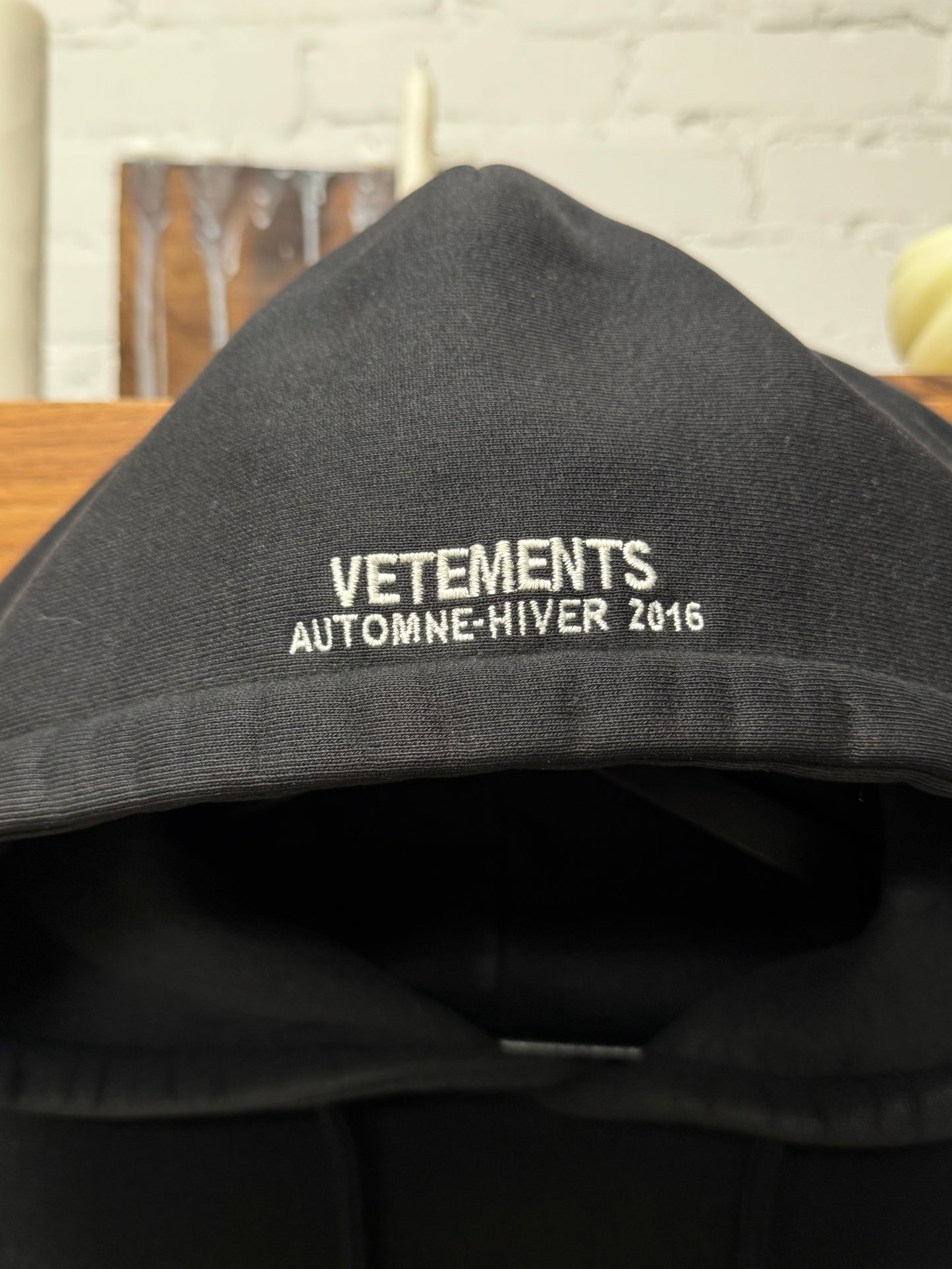 AW2016 Vetements ‘Metal’ OG Logo Oversized Hoodie
