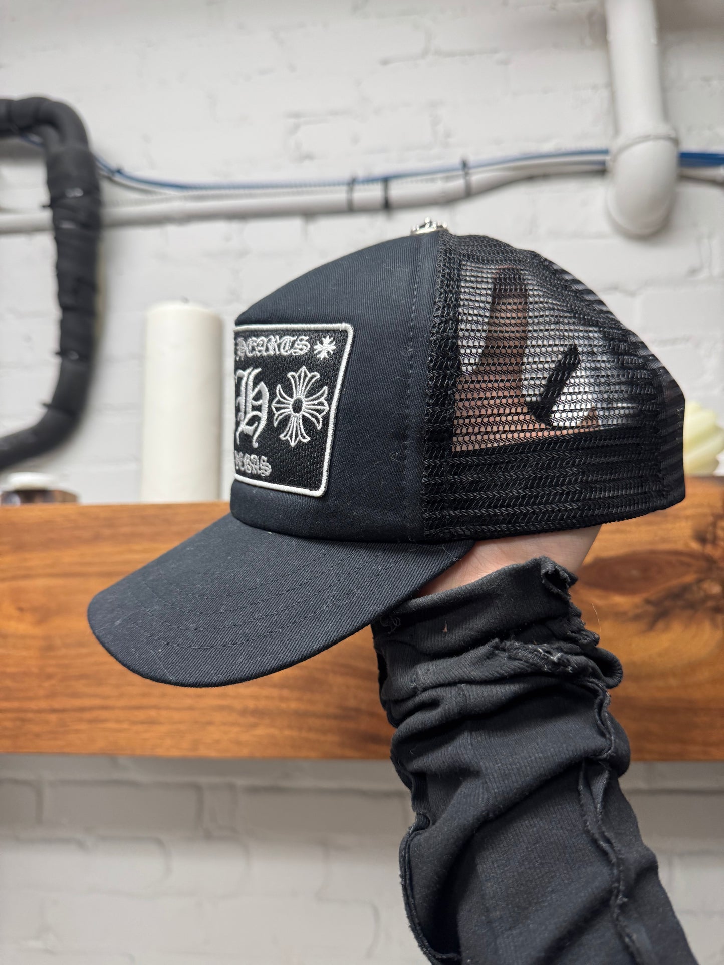 Chrome Hearts ‘Las Vegas’ Store Exclusive Black Patch Trucker Hat