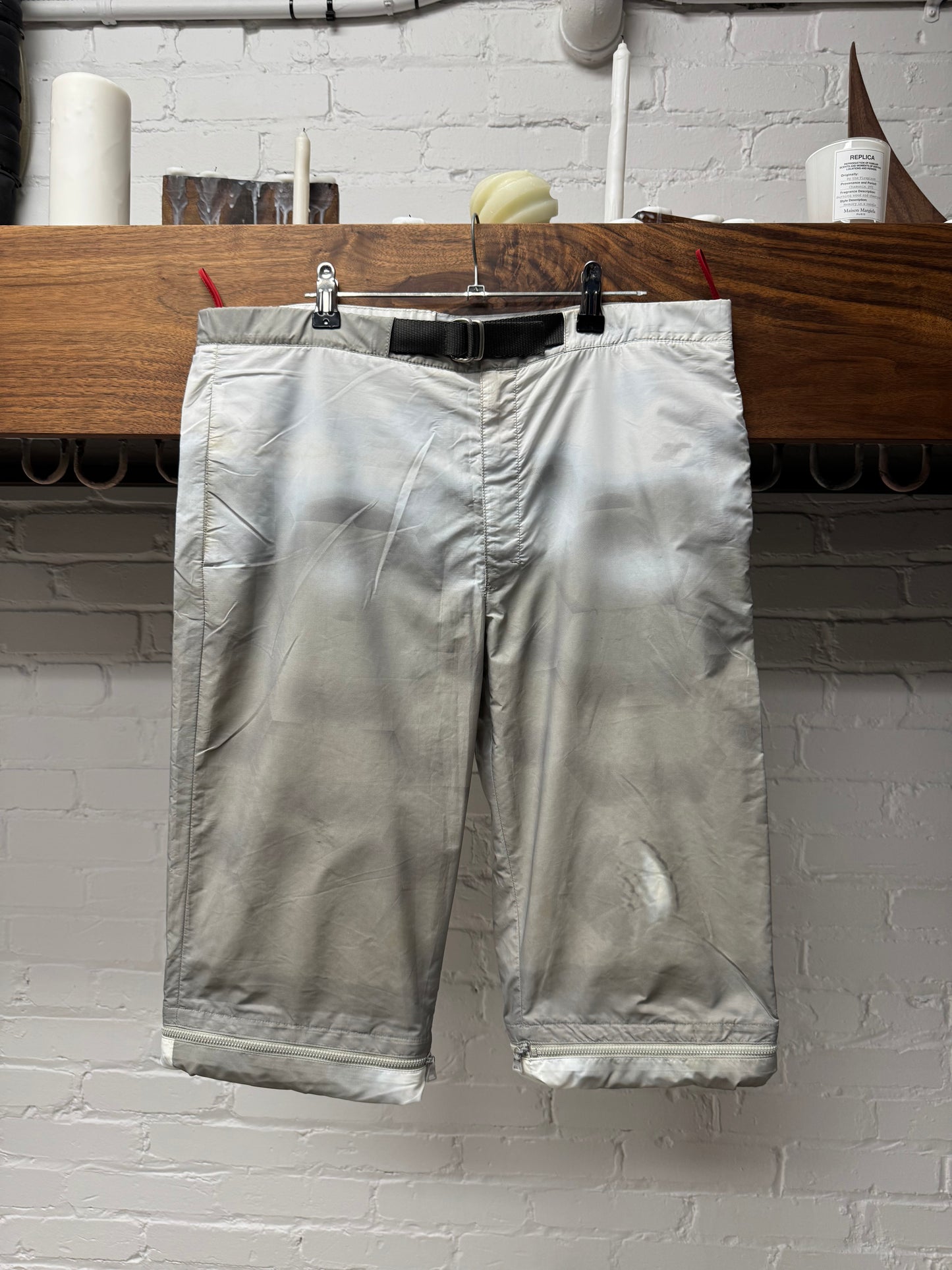 Prada Sport Convertible Gabardine Shell Shorts
