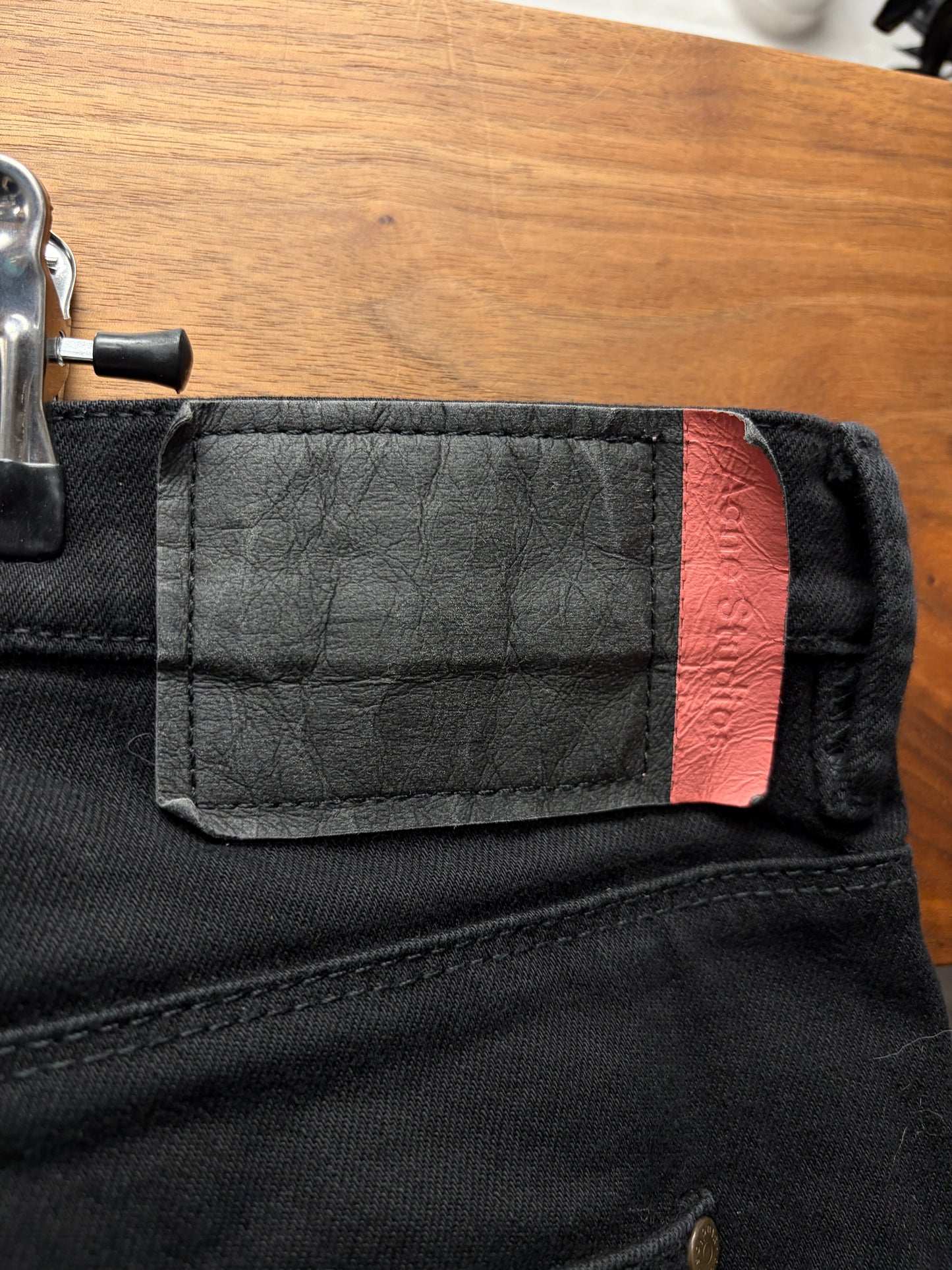 Acne Studios Raw Black Skinny Jeans
