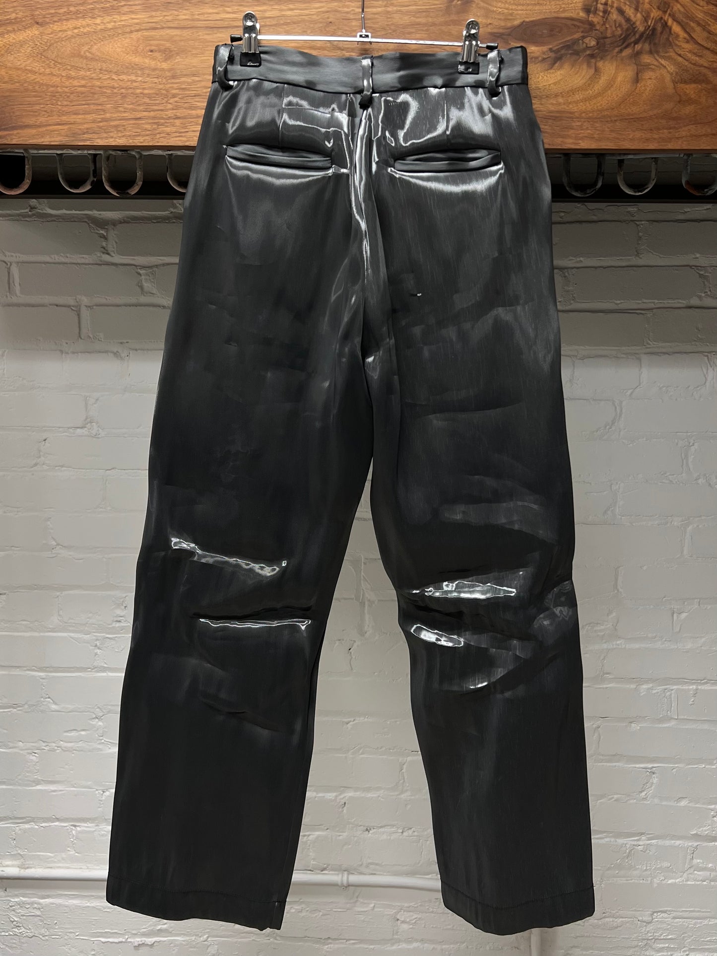 Heliot Emil ‘Liquid Metal’ Silver Pants