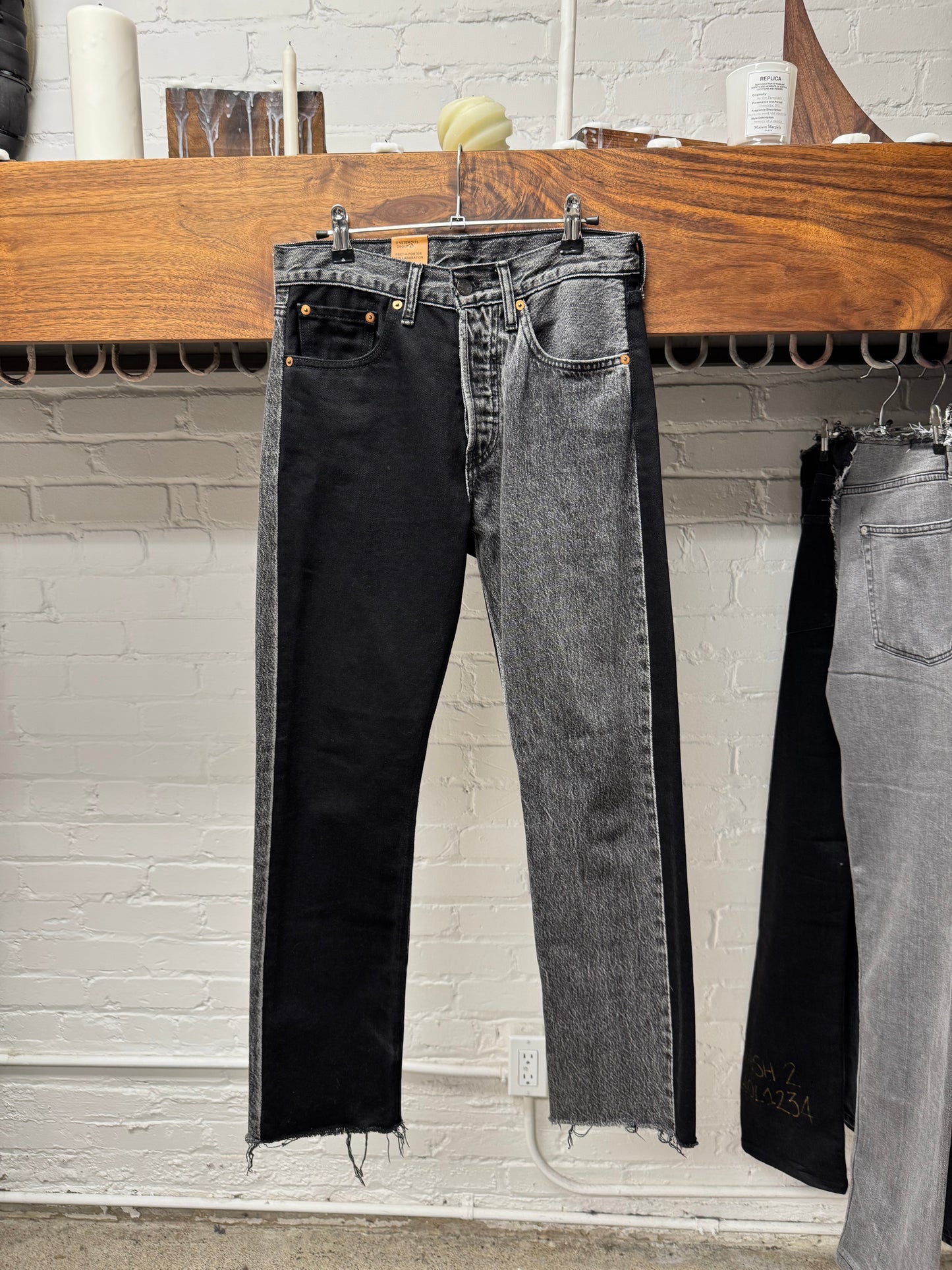SS2018 Vetements x Levi’s 501 Reconstructed Split Denim