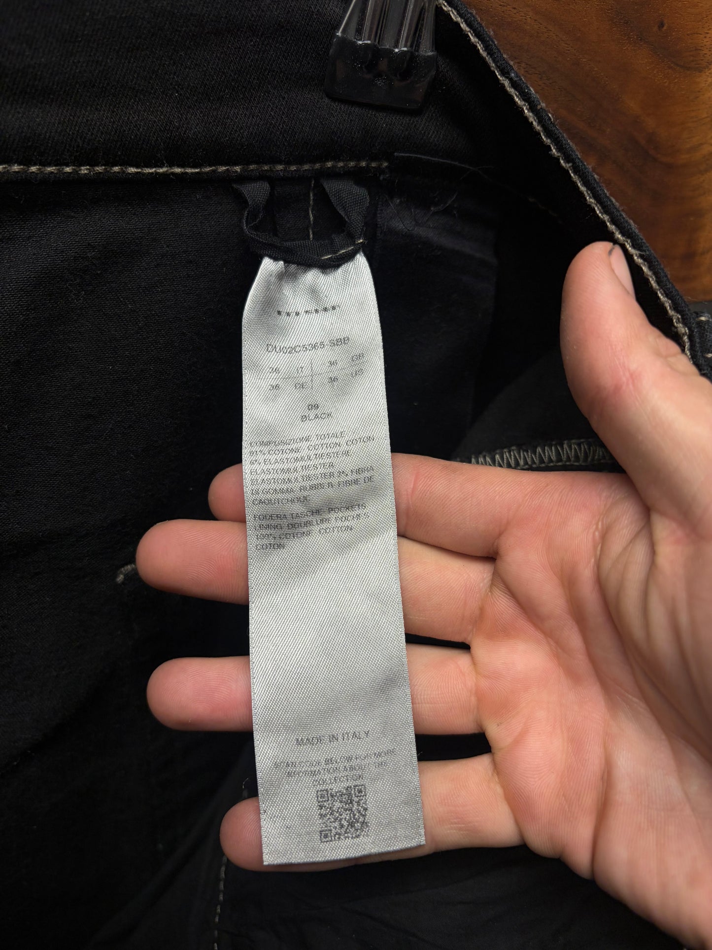 Rick Owens ‘Bolans’ Black Flared Leg Denim