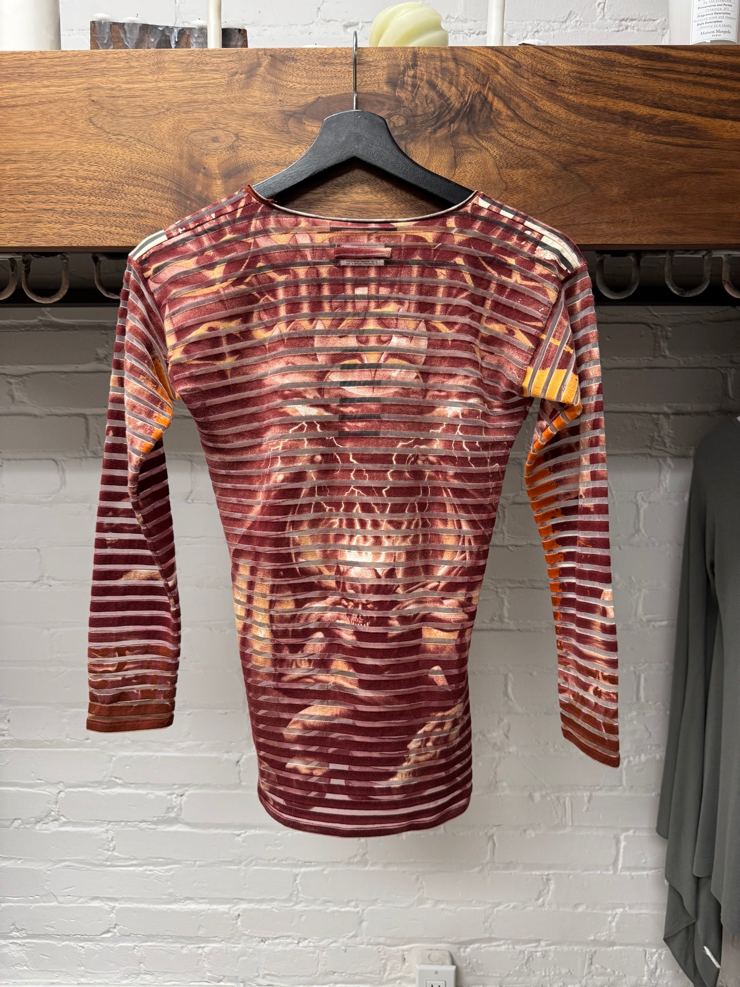 SS2001 Jean Paul Gaultier ‘Satan’ Mesh 3/4 Length Mesh Shirt