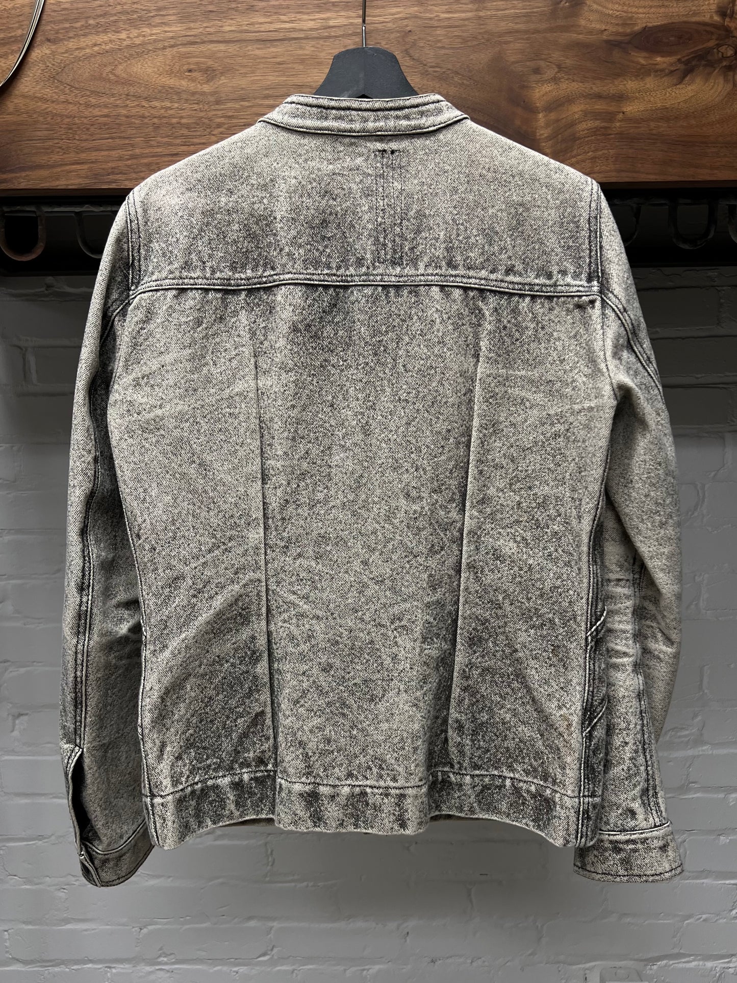 SS2018 Rick Owens Dirt ‘Brushed Grey’ Denim Jacket