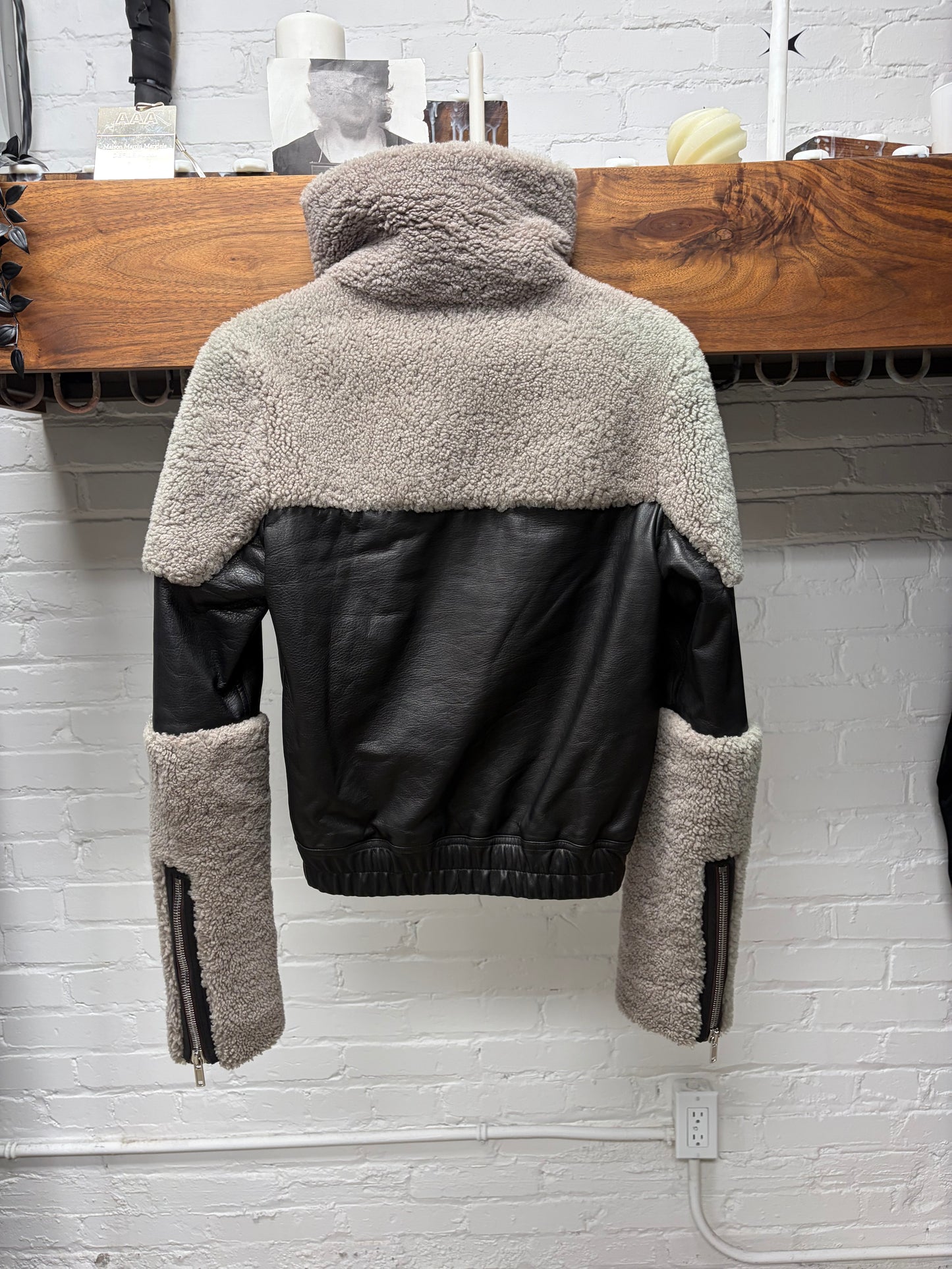 AW2020 Rick Owens ‘Performa’ Shearling/Leather ‘Keith’ Jacket