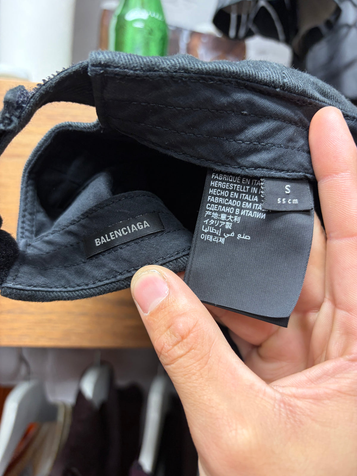 AW2022 Balenciaga ‘Be Different’ Apple Strap-Back Hat