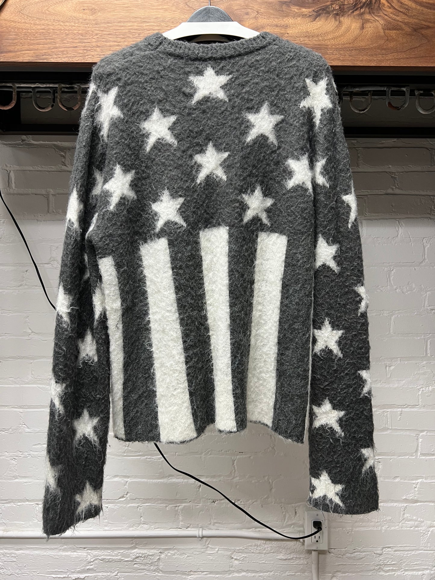 AW19 Louis Vuitton by Virgil Abloh Mohair ‘Flag’ Knitted Sweater