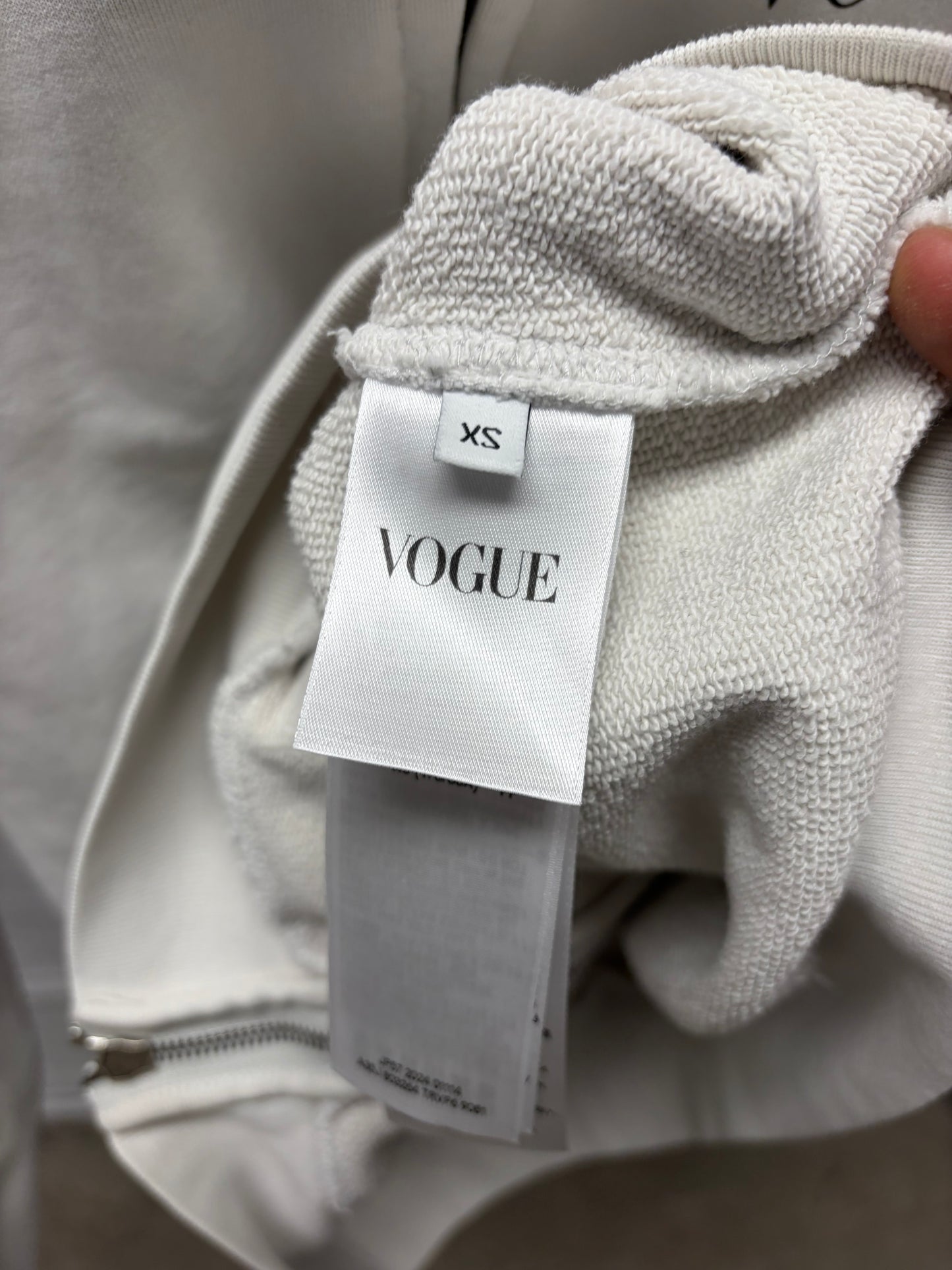 SS2024 Balenciaga x Vogue White Zip Up Hoodie