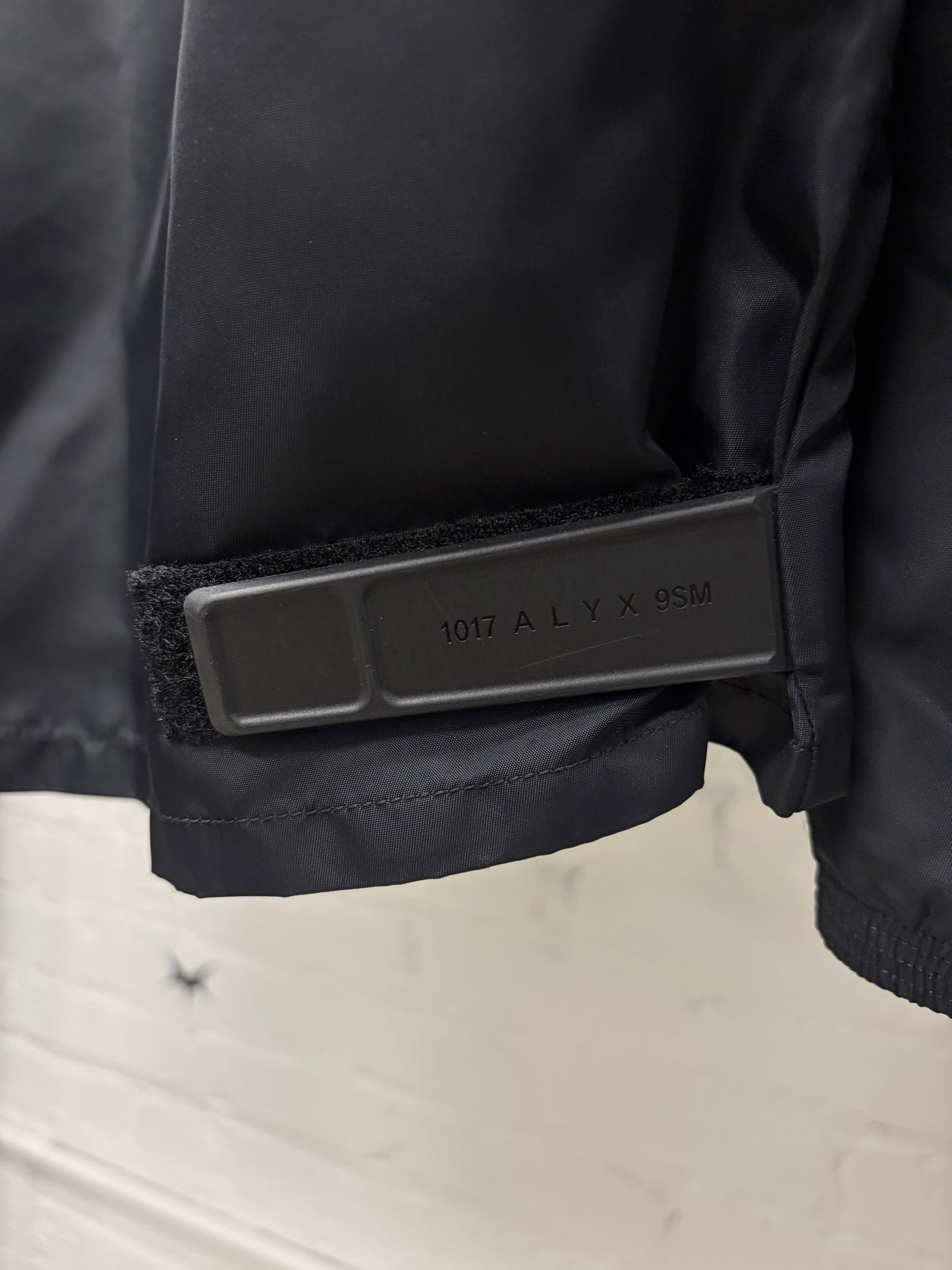 Alyx Studios Roller Buckle Black Nylon Track Jacket