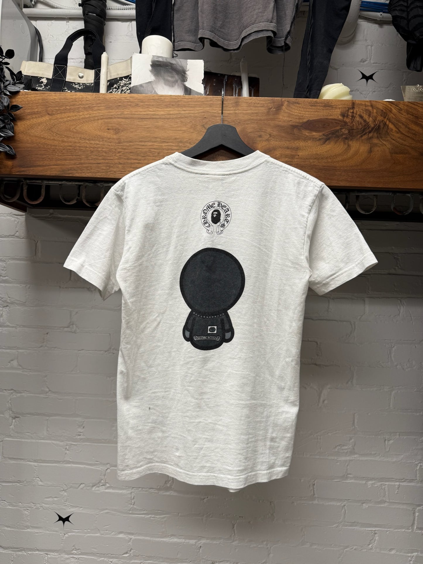 2009 Chrome Hearts x Bape ‘Baby Milo’ White Graphic T-Shirt