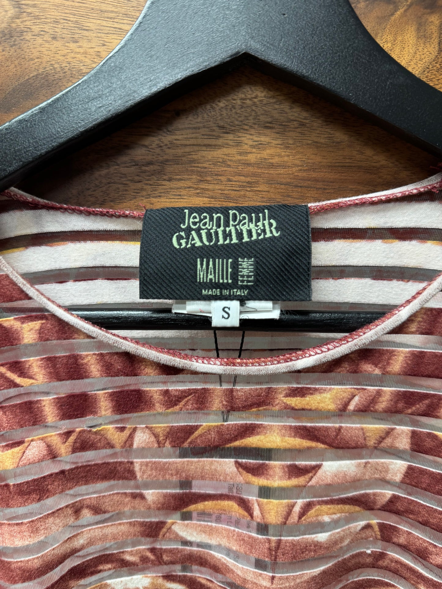 SS2001 Jean Paul Gaultier ‘Satan’ Mesh 3/4 Length Mesh Shirt