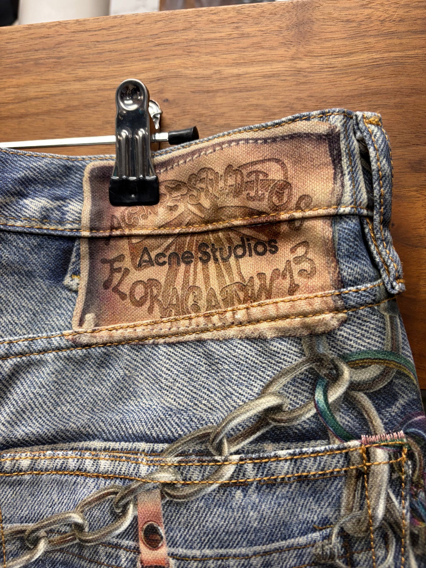 Acne Studios ‘Trompe L’Oeil’ Super Baggy Wide Leg Denim