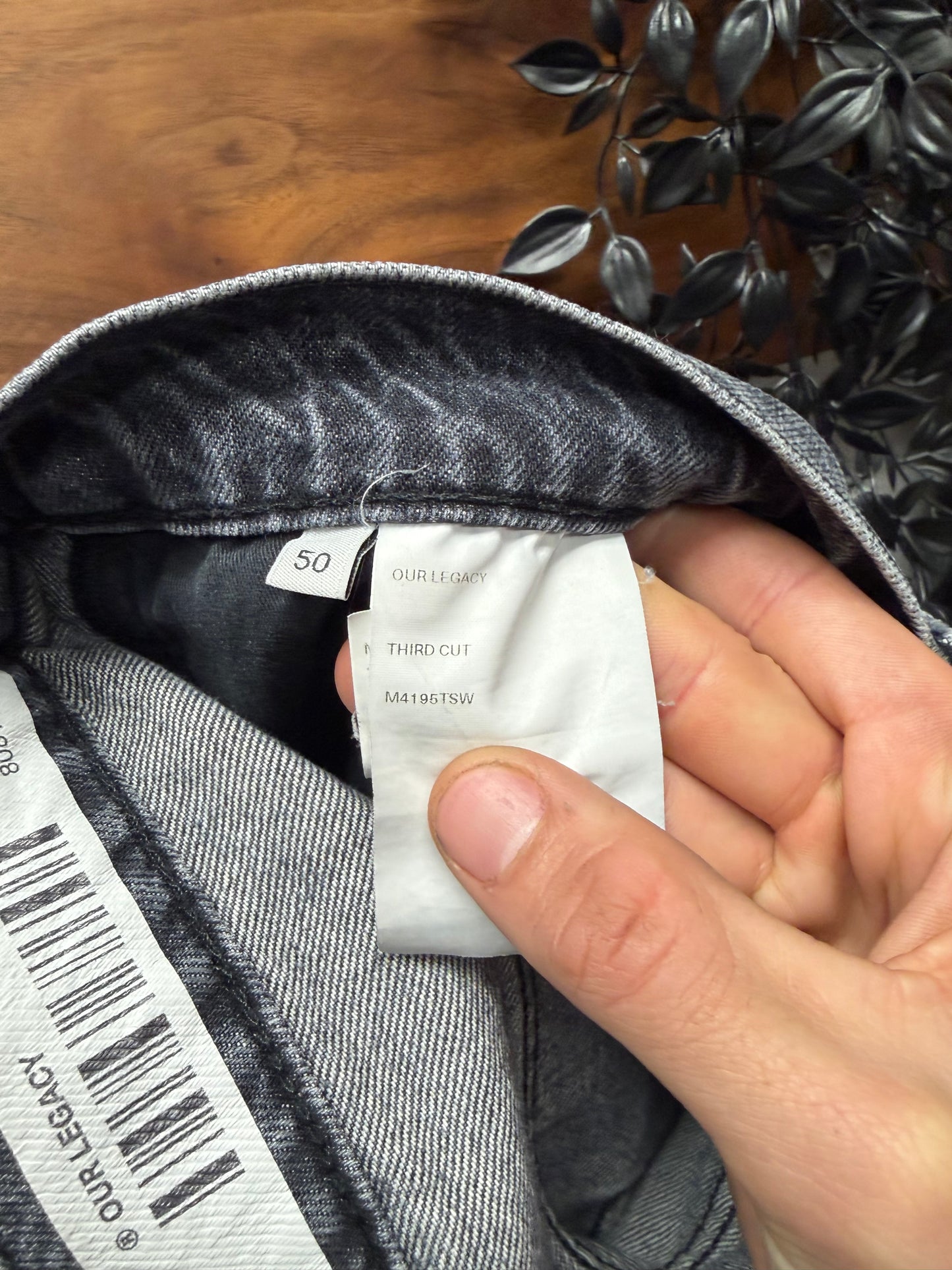 Our Legacy ‘Third Cut’ Grey Straight Leg Denim