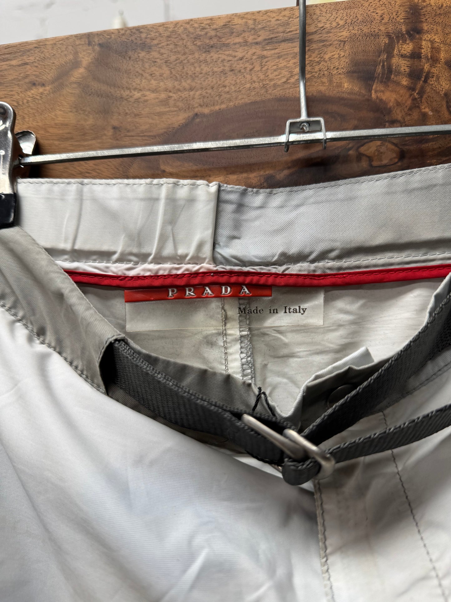 Prada Sport Convertible Gabardine Shell Shorts