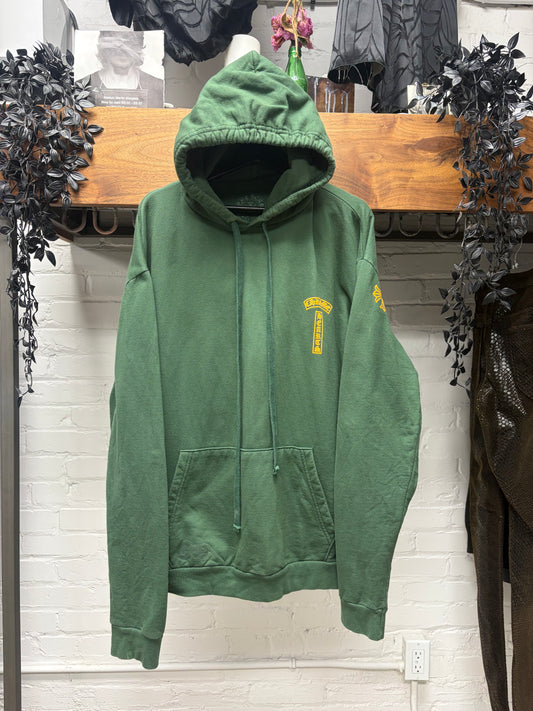 Chrome Hearts ‘T-Bar Logo’ Green/Yellow Pullover Hoodie