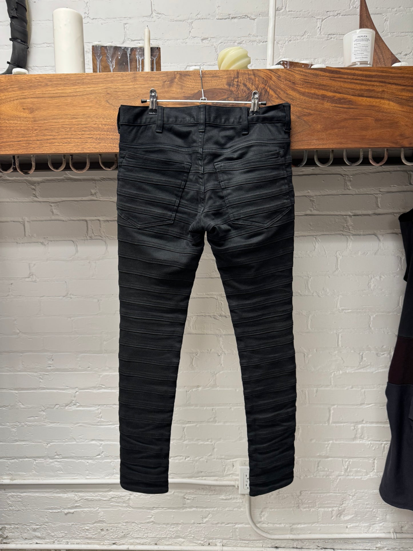 AW2013 Undercover ‘Anatomicouture’ Hagi Black Layered Skinny Jeans