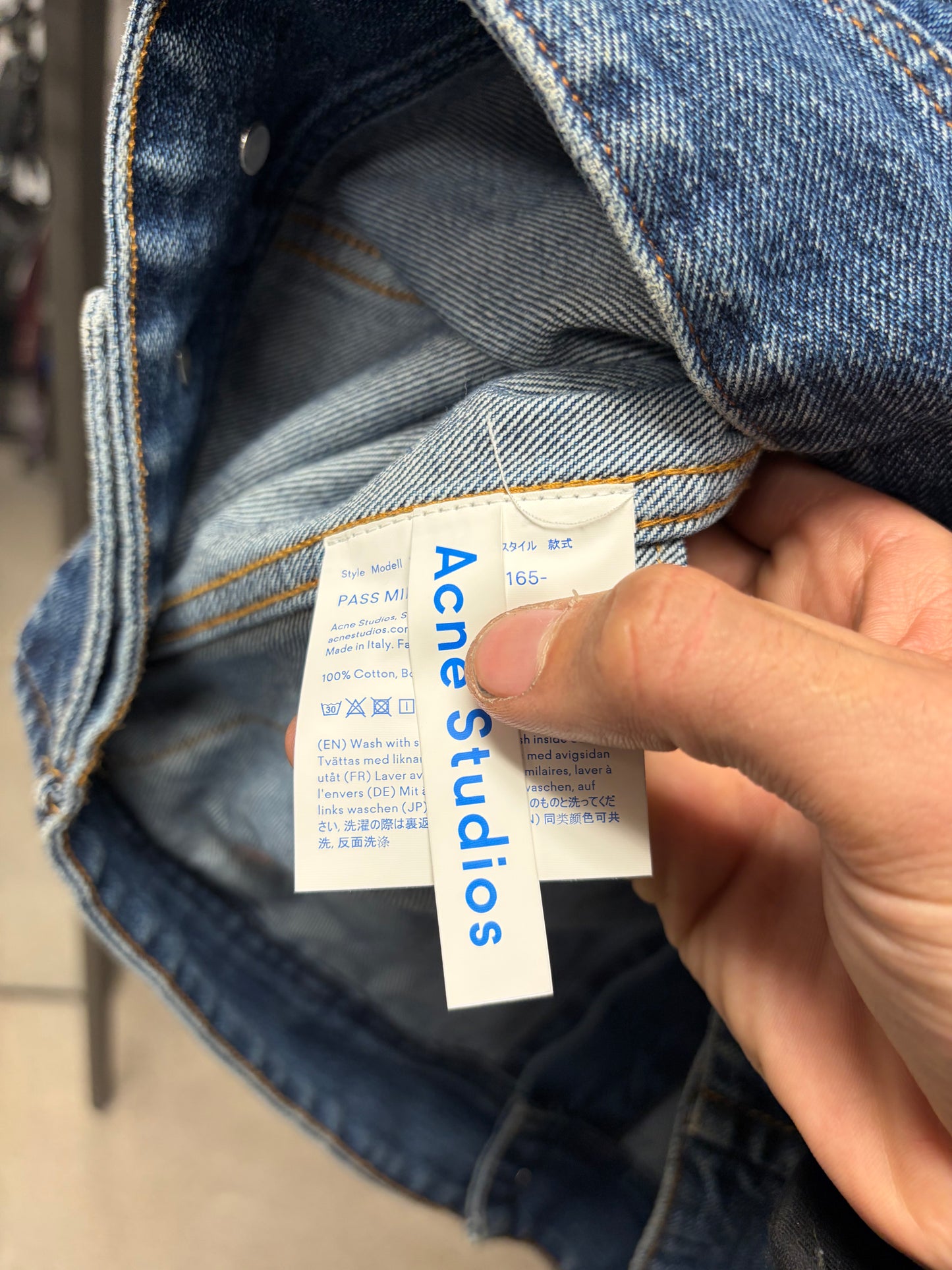 Acne Studios Blue Denim Trucker Jacket