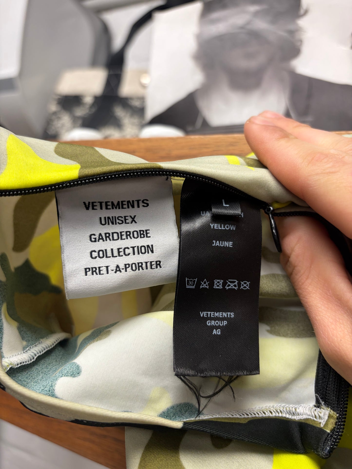 Vetements Neon Camouflage Mask