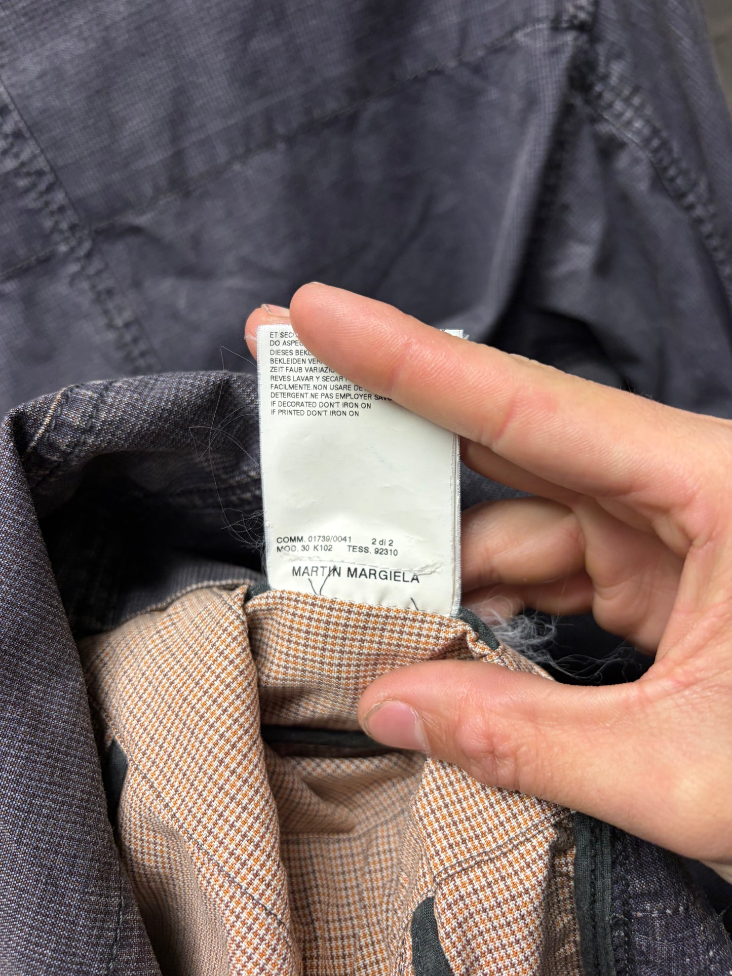 SS2004 Maison Martin Margiela Indigo ‘Chore’ Jacket