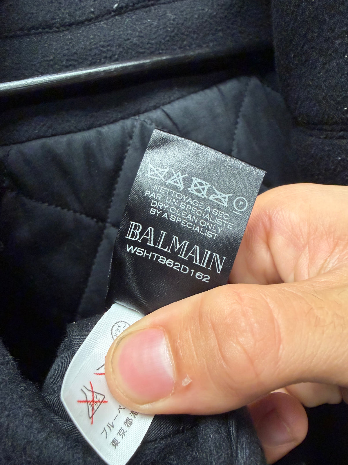 AW2012 Balmain Double Breasted Wool Hooded Coat with Ornate Silver Buttons