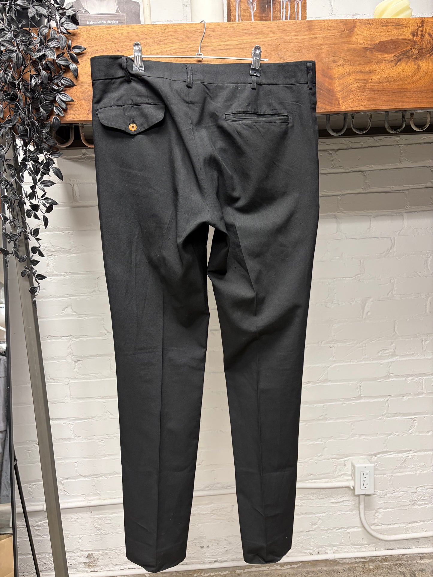 Comme Des Garçons Homme Plus Pleated Black Trousers