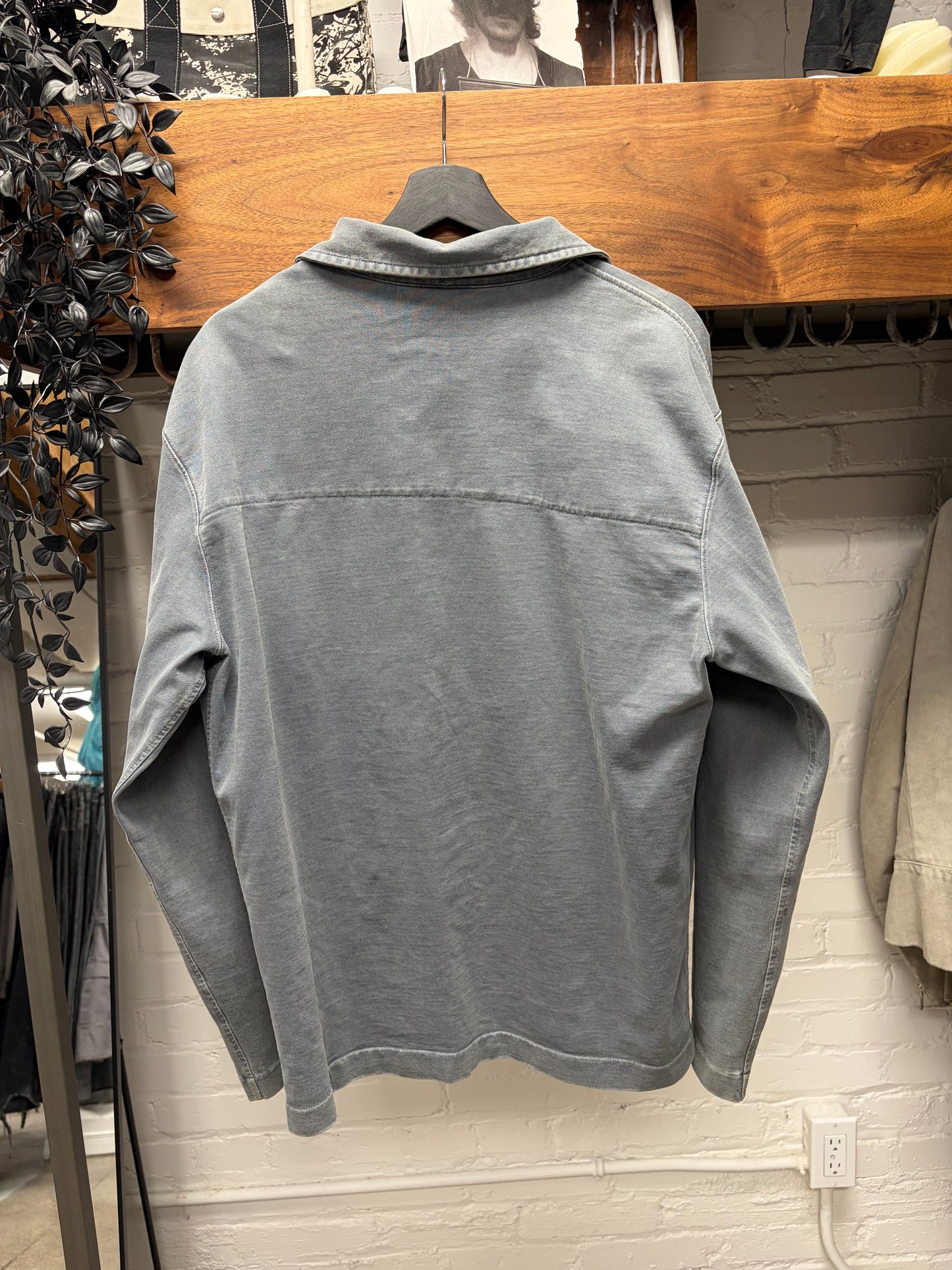 Lemaire ‘50s-60s Inspired’ Faded Grey Workwear Denim Overshirt