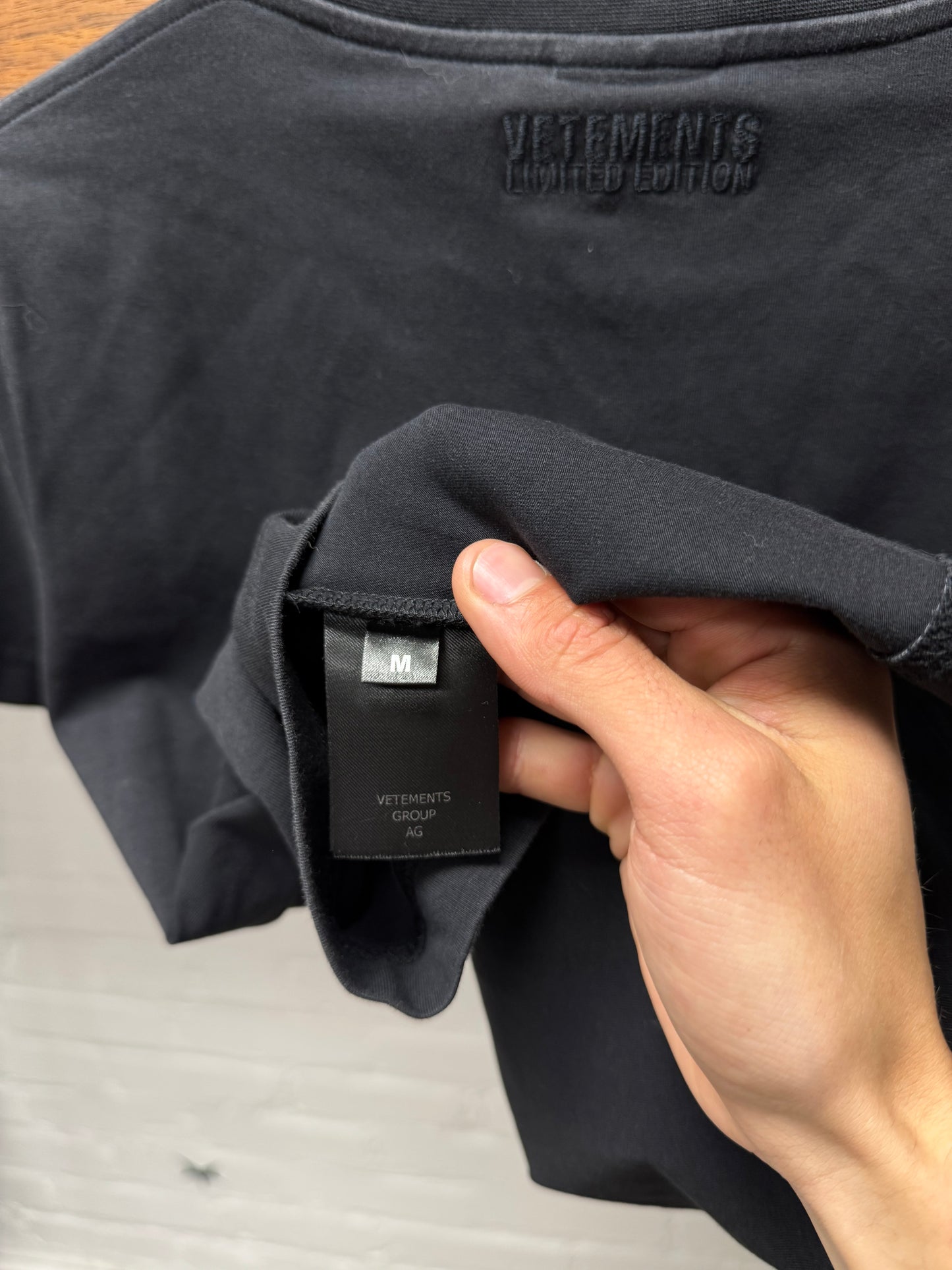 Vetements ‘God is a Woman’ Black Slogan T-Shirt