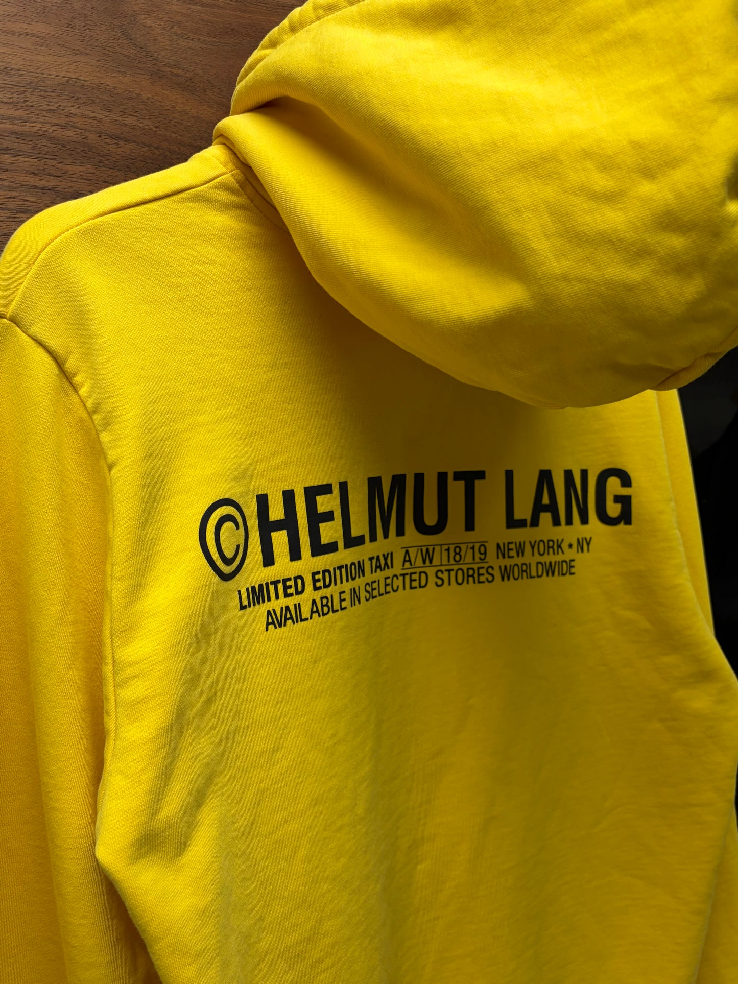 AW2018 Helmut Lang ‘Taxi’ Campaign Logo Hoodie