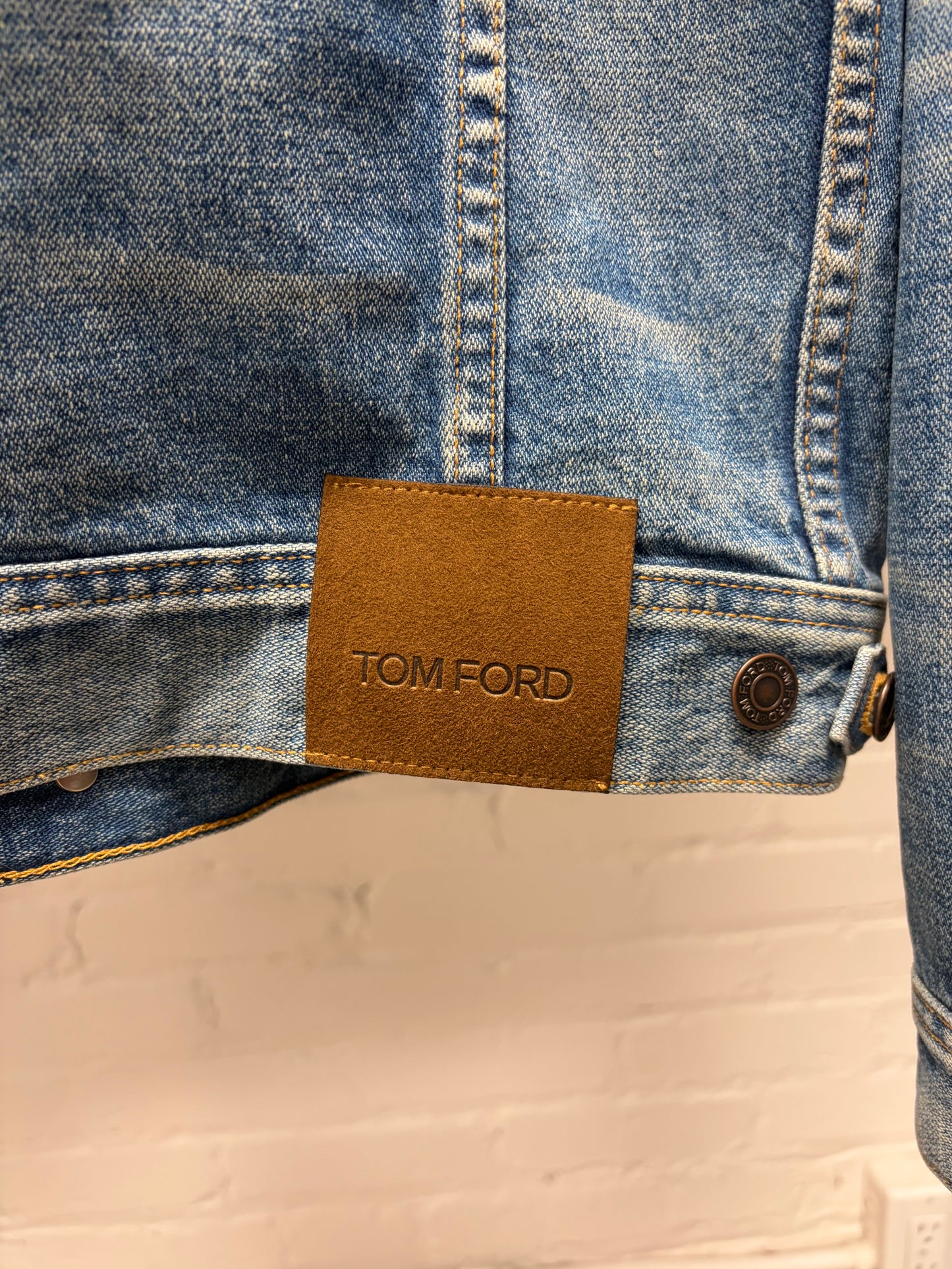 Tom Ford ‘Vintage Wash’ Blue Denim Trucker Jacket