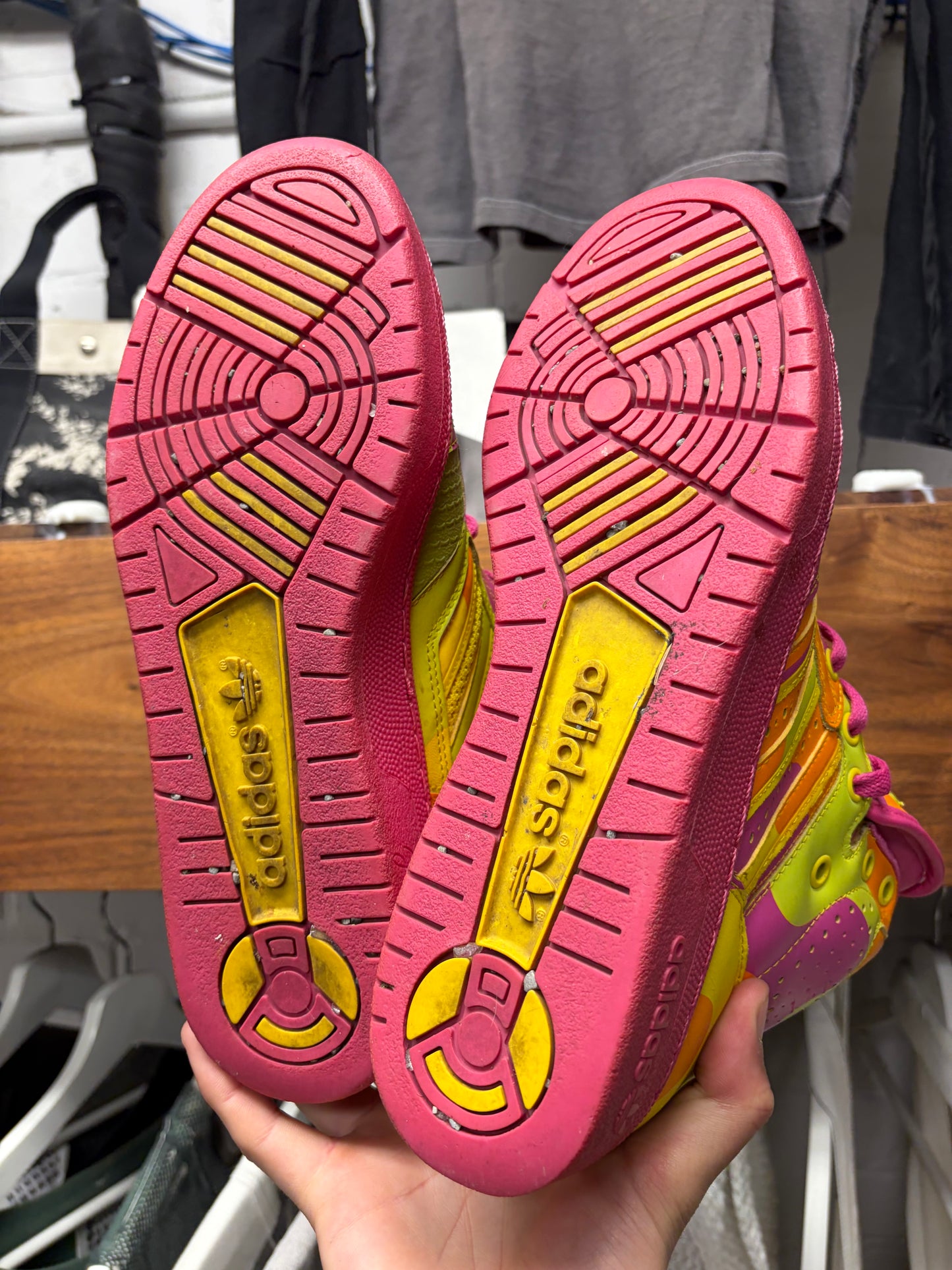 Jeremy Scott x Adidas ‘Instinct’ High Top Sneakers
