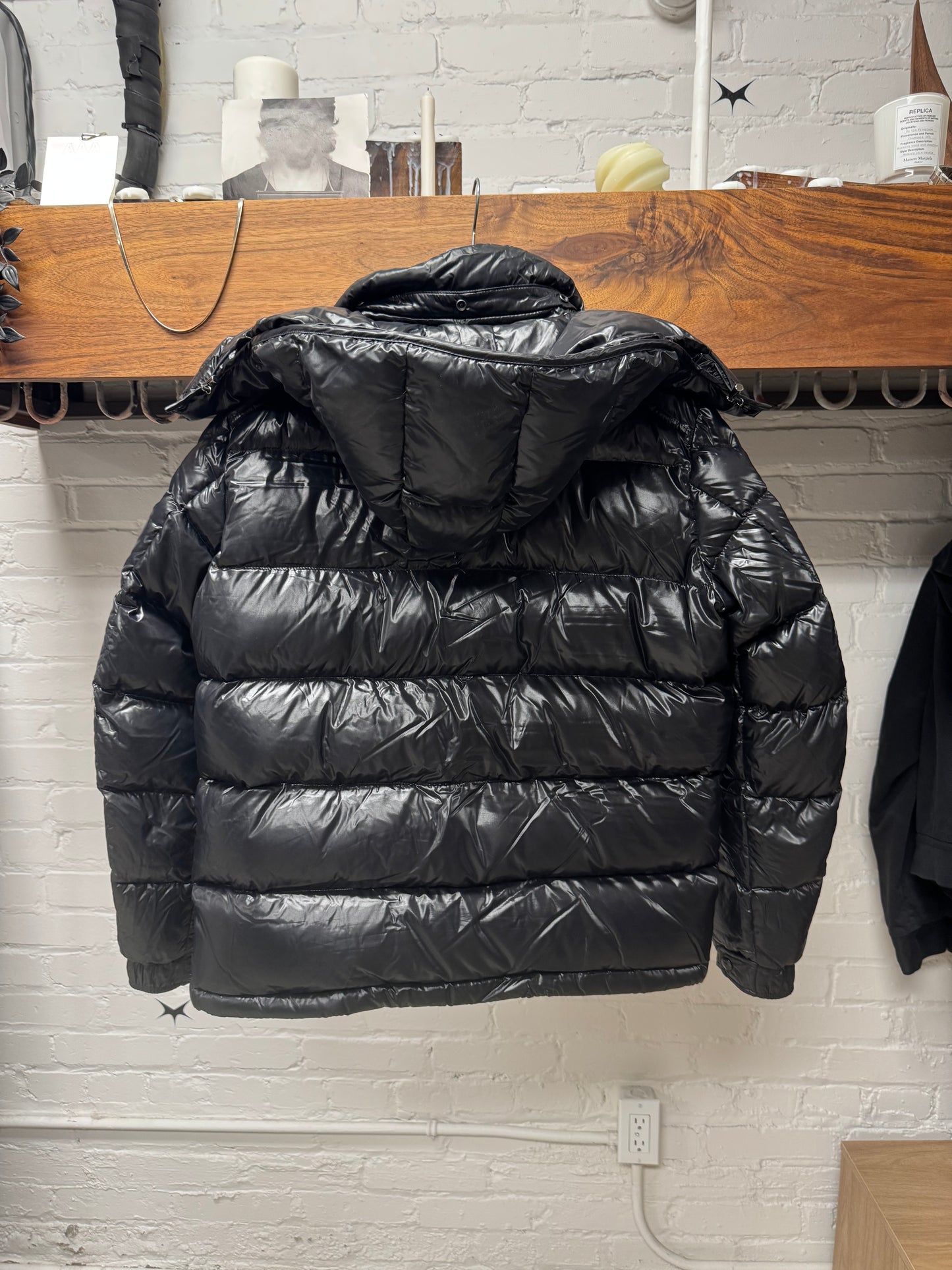 Moncler ‘Maya’ Grenoble Black Down Filled Puffer Jacket