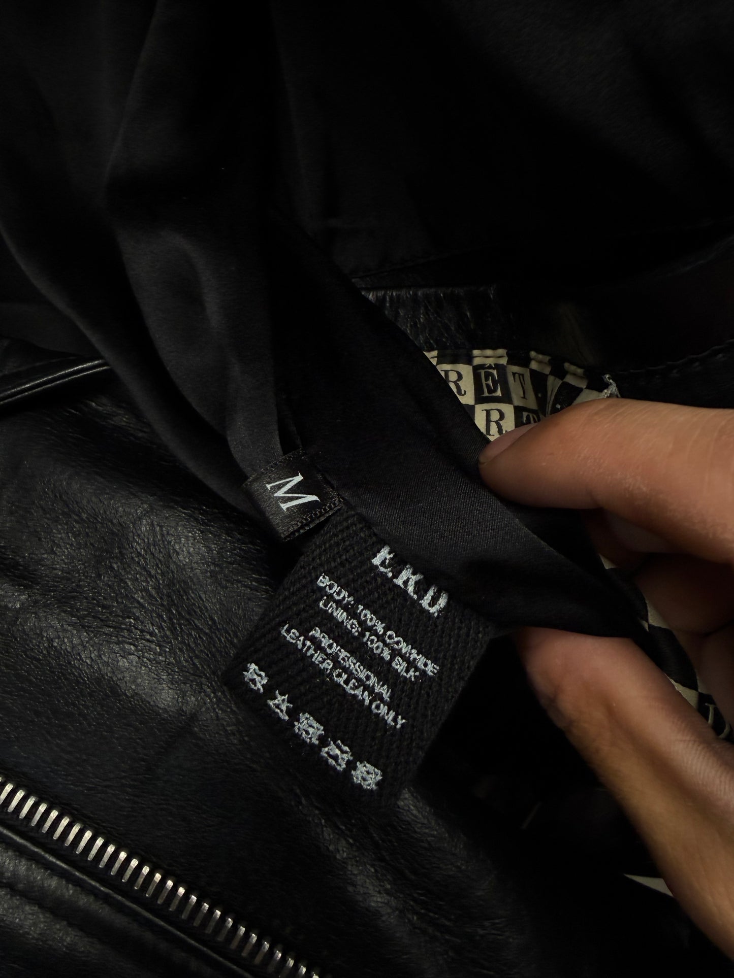 2016 Enfants Riches Déprimés ‘No Reply’ Black Leather Biker Jacket