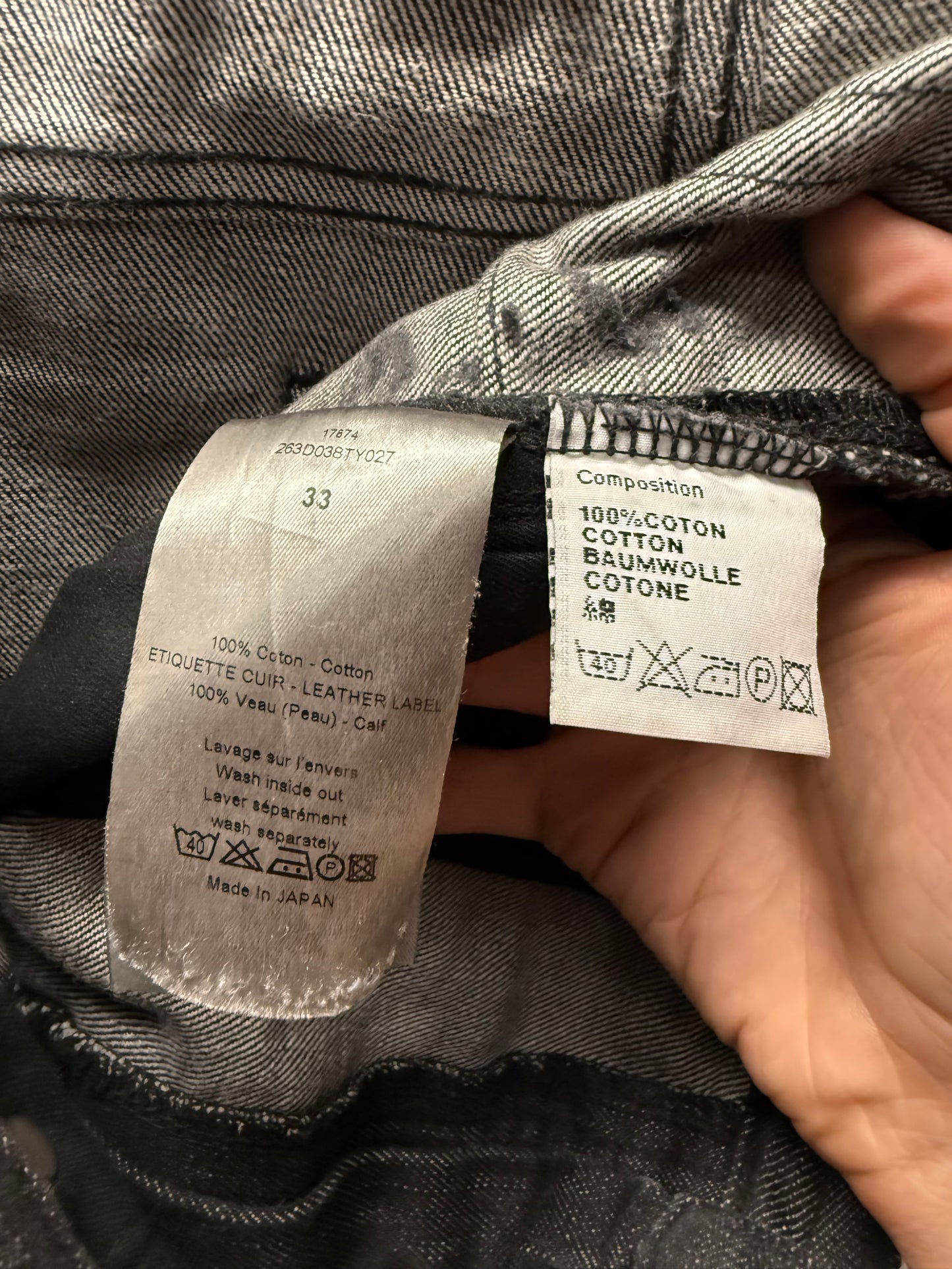Dior Homme ‘Unaltered’ Black Skinny Jeans