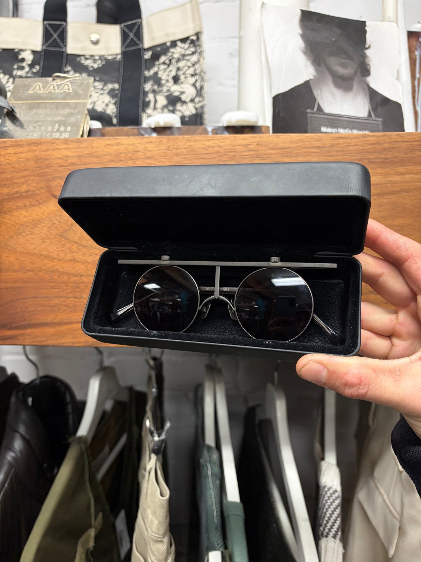 Issey Miyake ‘IM-101’ Circular Lens Sunglasses