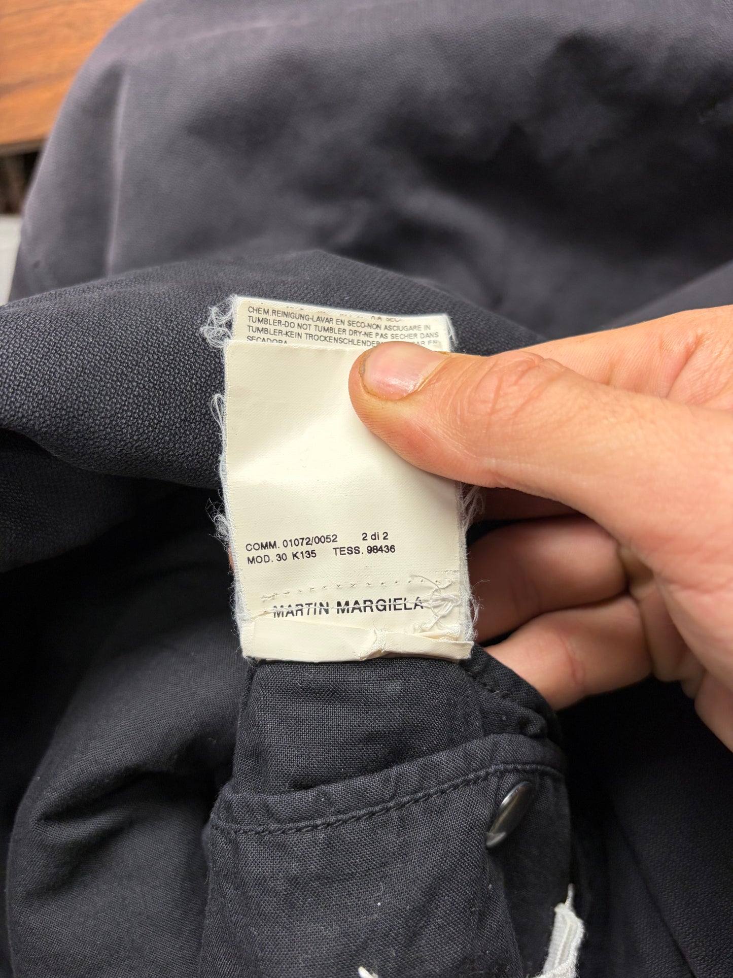 AW2005 Maison Martin Margiela ‘Plum Fade’ Padded Field Jacket