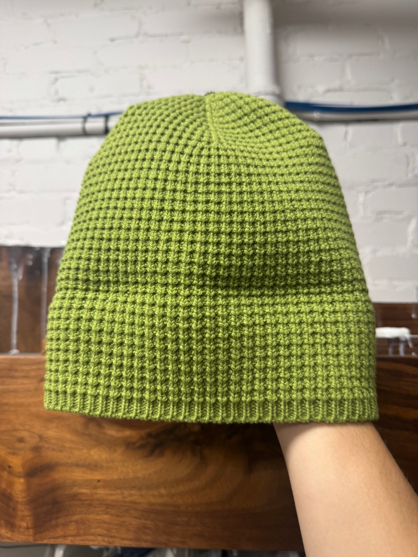 Chrome Hearts ‘Hit & Run’ Green Cashmere Silver Knitted Beanie