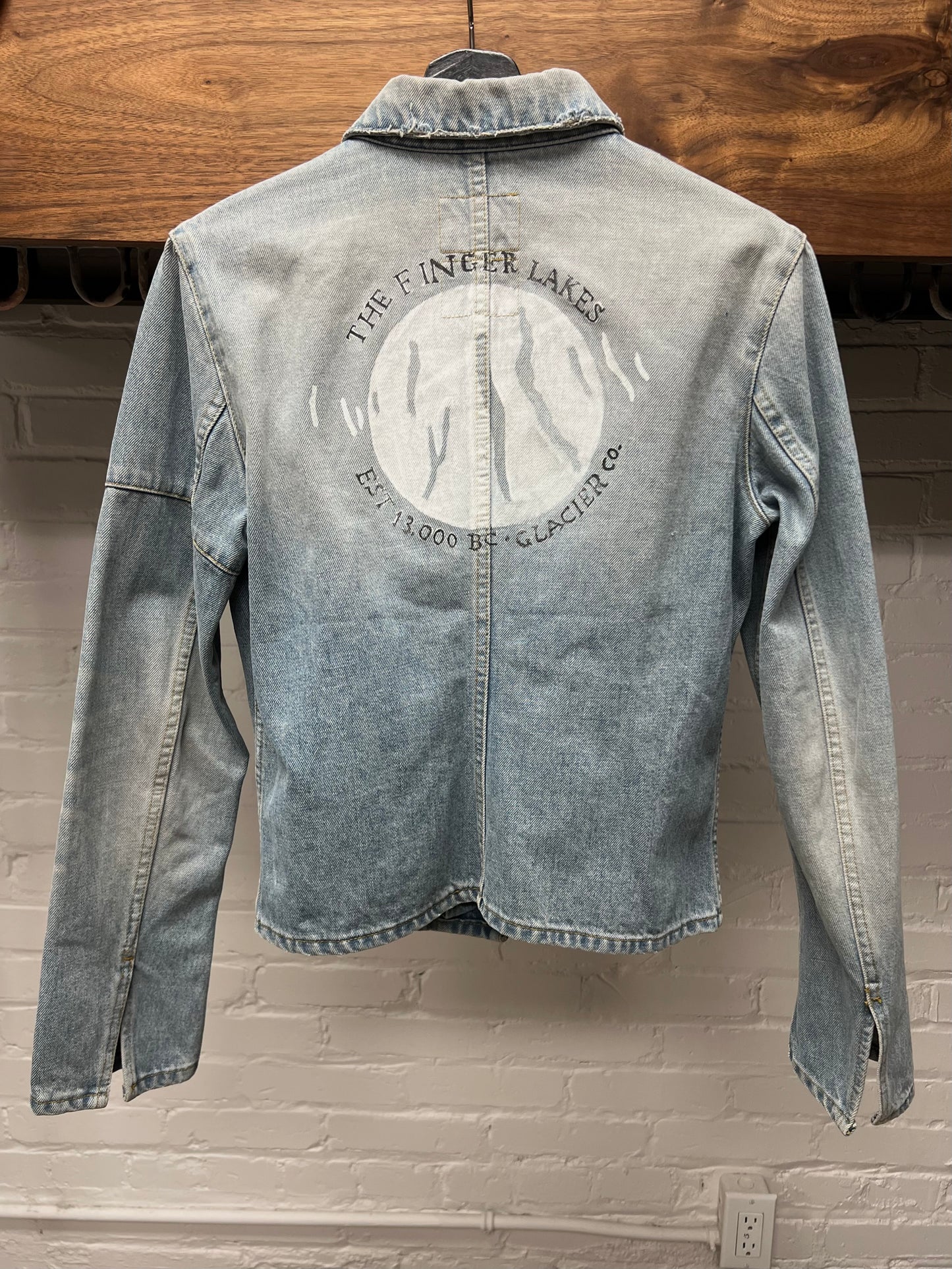 SS04 Helmut Lang Hand Painted ‘Finger Lakes’ Denim Jacket
