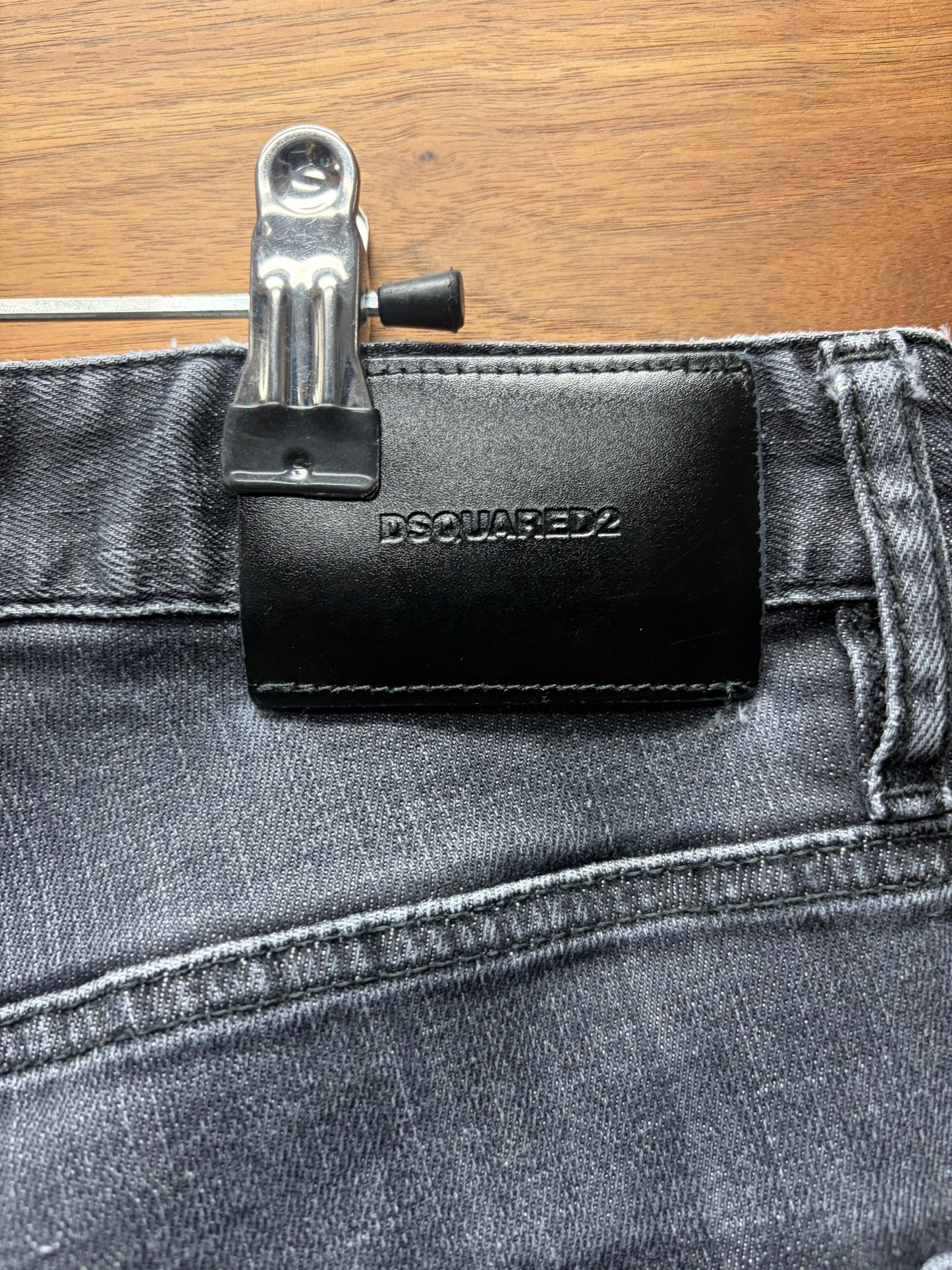 2021 Dsquared2 Washed Black Skinny Jeans