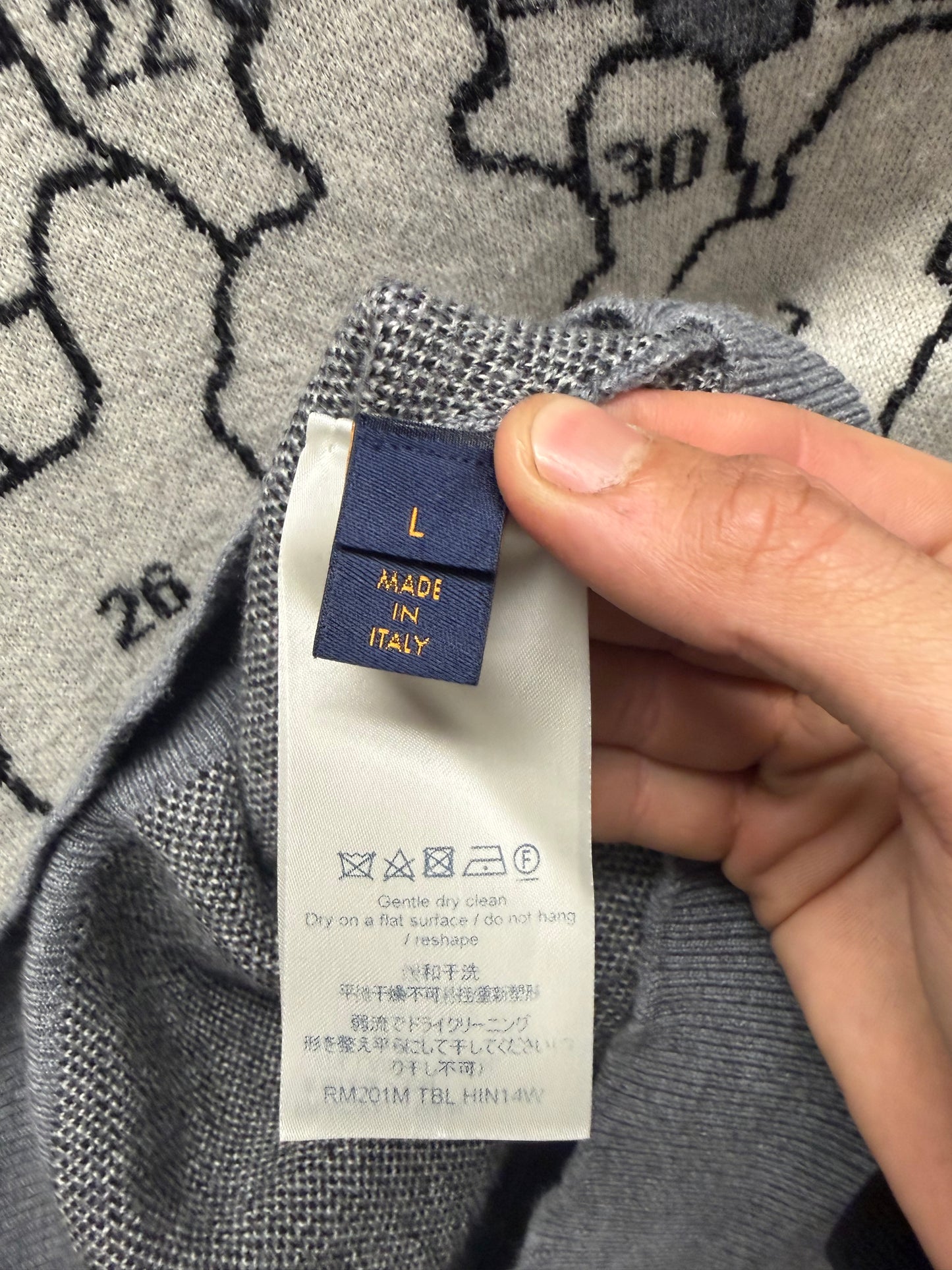 Pre-SS2020 Louis Vuitton by Virgil Abloh ‘Studio’ Jacquard Knit Sweater