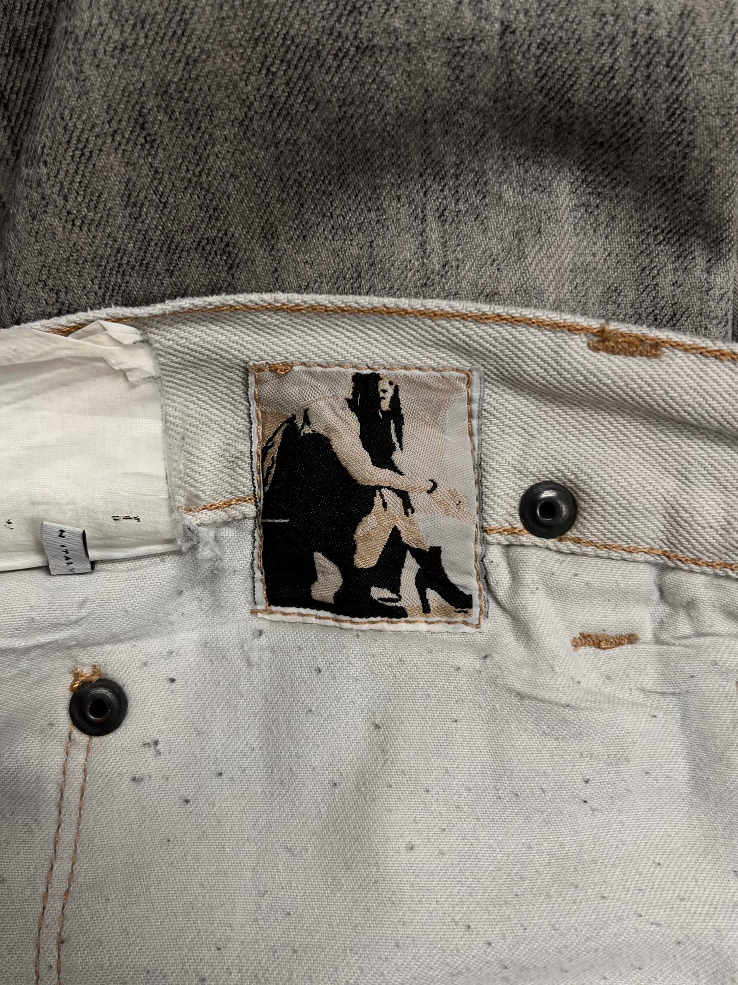 SS2010 Rick Owens ‘Gravel’ Geometric Grey Denim