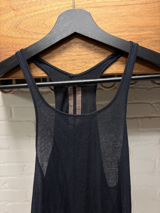 SS2012 Rick Owens ‘Naska’ Ribbed Black ‘Dickflap’ Tank Top