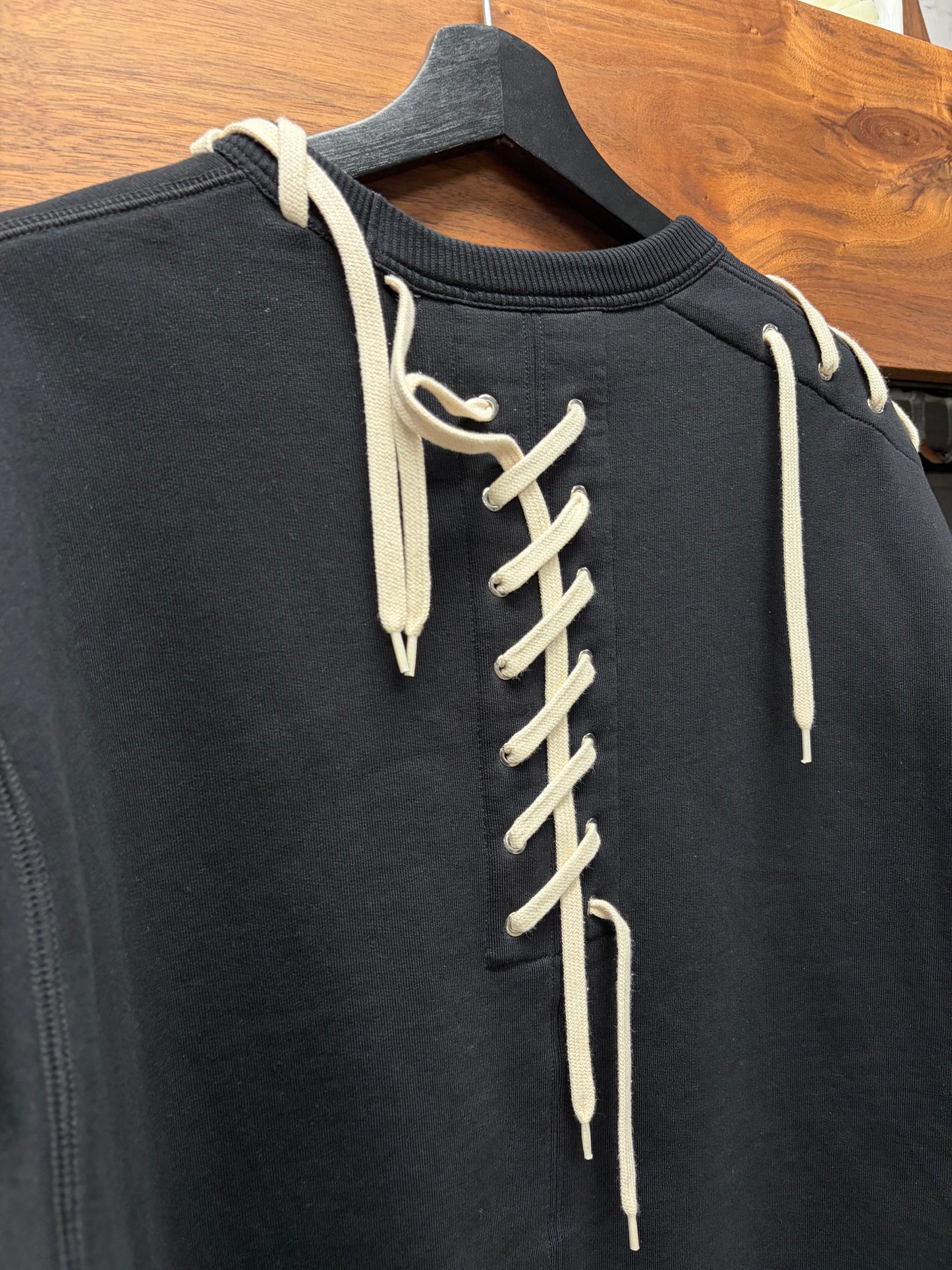 Craig Green ‘Rope Lace’ Black Crewneck Sweatshirt