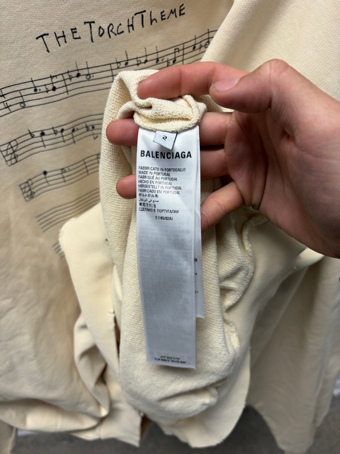 1/350 Balenciaga Music x Angelo Badalamenti ‘The Torch Theme’ Sweatshirt