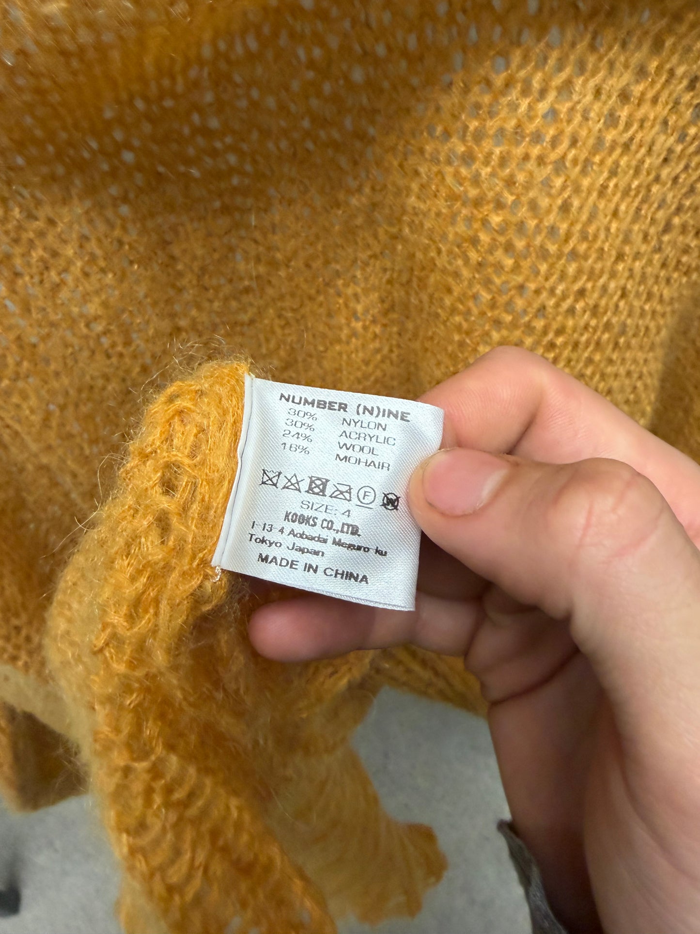 Number (N)ine Loose Gauge Oversized Knit Sweater