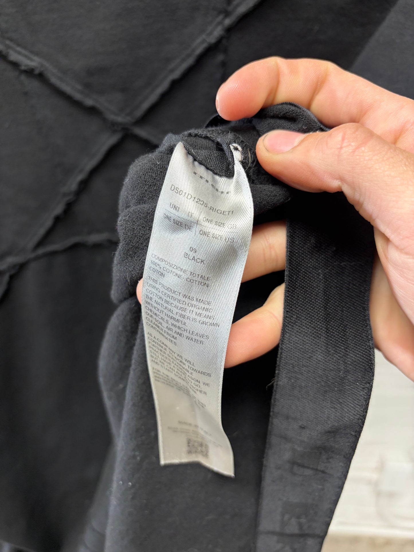 Rick Owens DRKSHDW ‘Crater’ Black Pentagram Sweatshirt