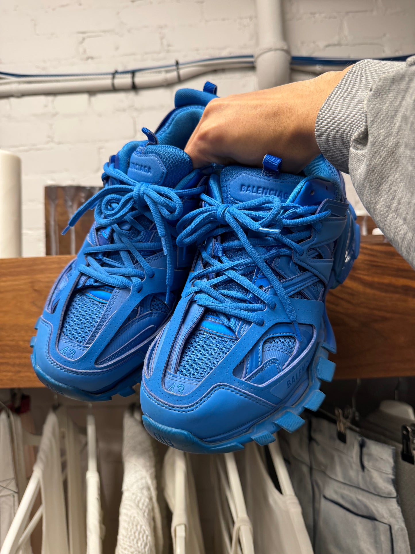 Balenciaga ‘Track 2.0’ Blue Low Top Trainers