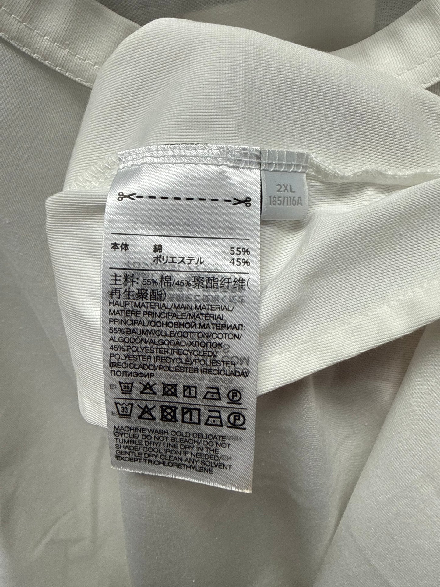Y-3 by Yohji Yamamoto Panelled White Cotton Tank Top