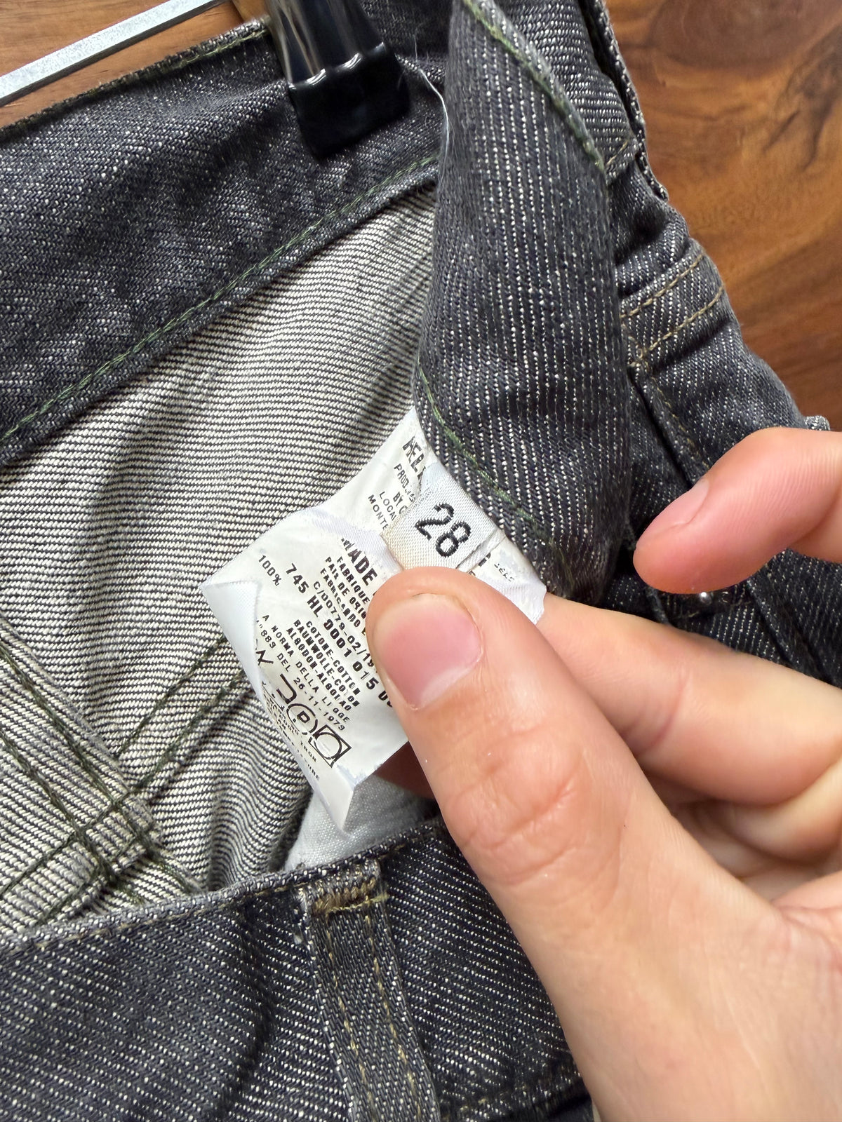 1999 Helmut Lang ‘Classic Cut’ Washed Grey Denim