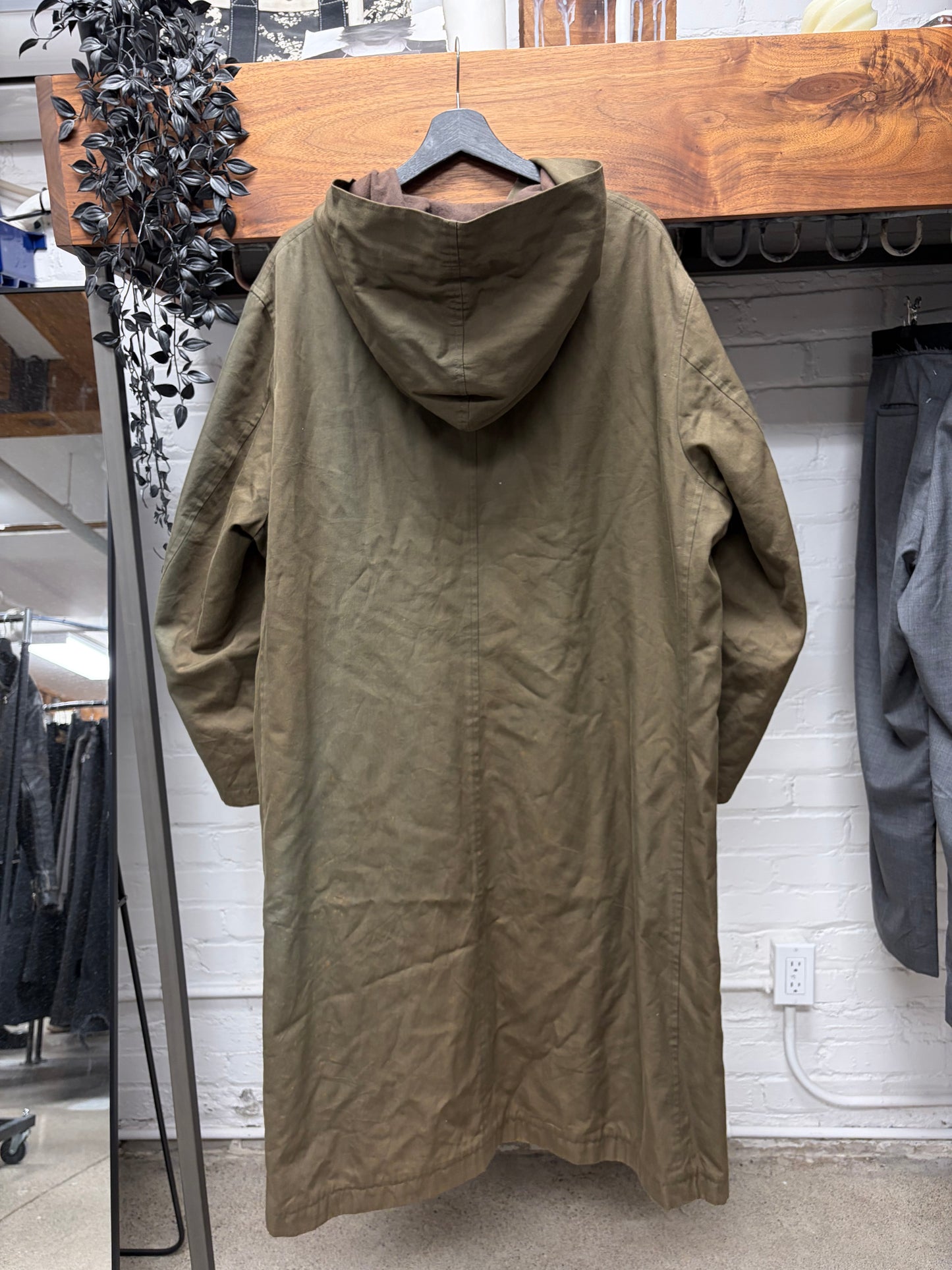 Vintage Yohji Yamamoto ‘Y’s for Men’ Sun Faded Olive Green Hooded Parka